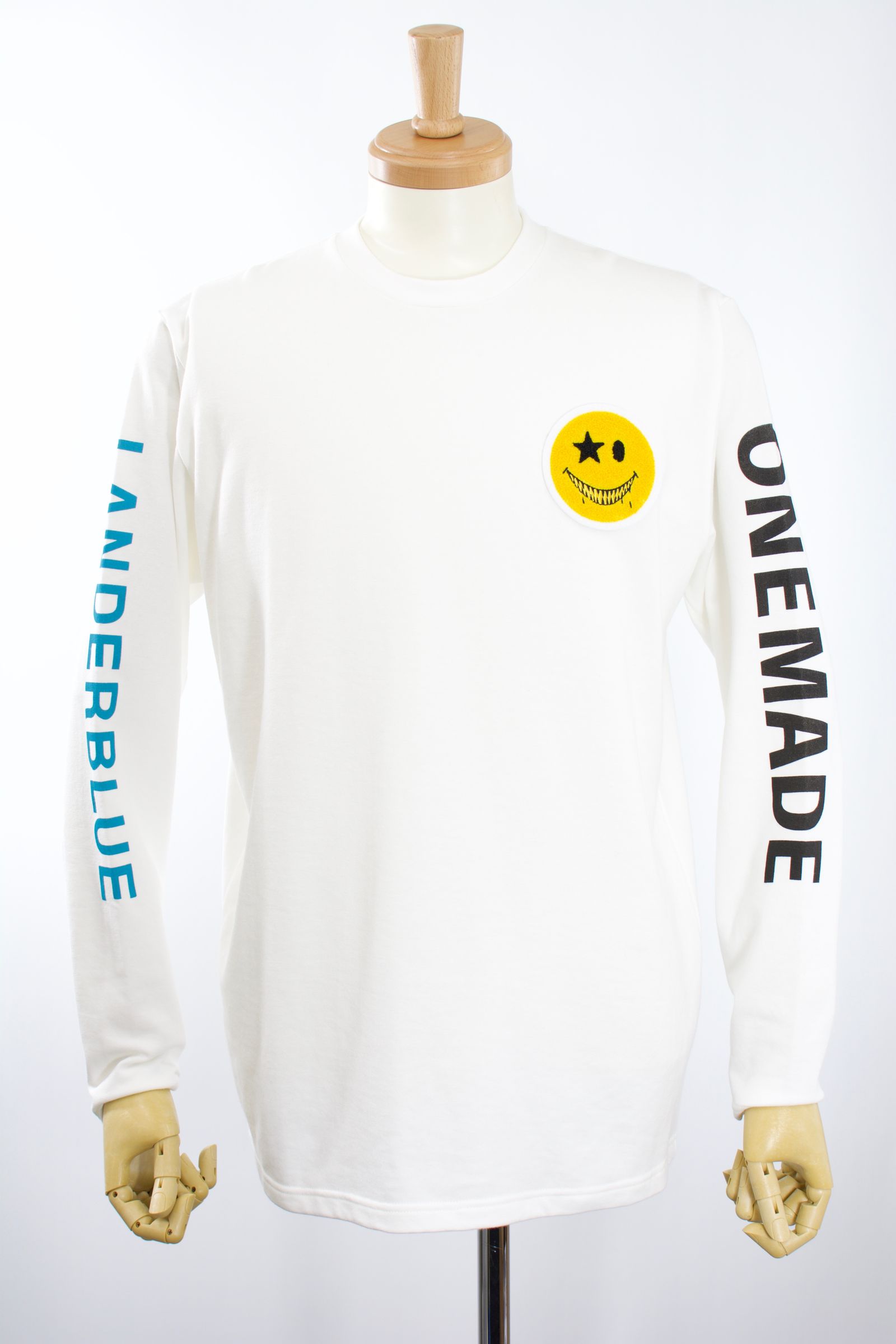 ONEMADE×LANDERBLUE「別注」ONE-710 /  Lサイズ / ロングTシャツ / HAND MADE / MAXSIX /MIKIO SUZUKI