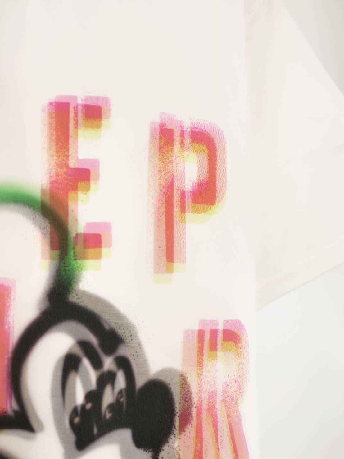 【3Dミッキーデザイン】 TR-050 /アートTシャツ / ディズニーライセンス  / WHITE / ユニセックス