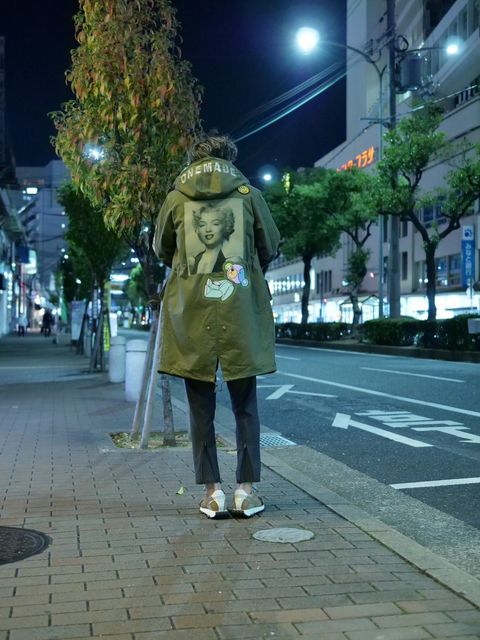 「ONEMADE×LanderBlue」 別注のモッズコートコーディネート①