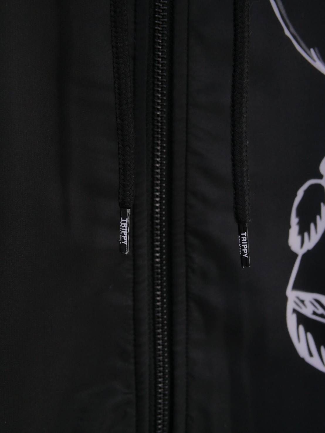 【3Dハローキティデザイン】アートパーカー / ZIPパーカー / サンリオ / BLACK / ユニセックス