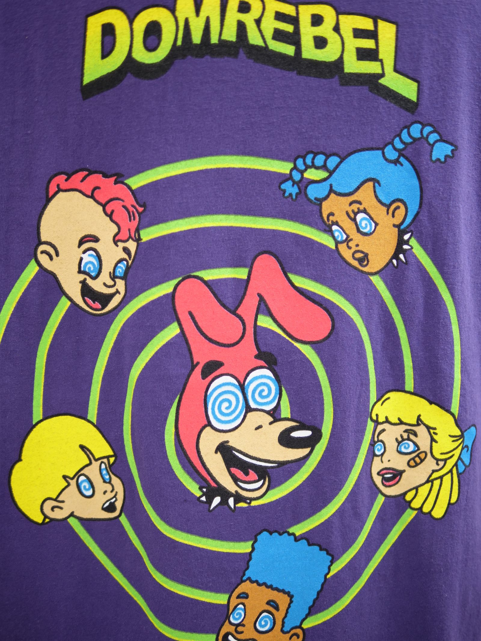 CEREAL BOX T SHIRT / PURPLE / 紫色 / オーバーサイズ  / USA産コットン / ヘビーオンス /厚手