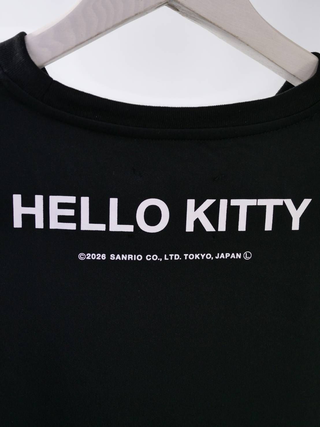 【3Dハローキティデザイン】TR-095 アートTシャツ / サンリオコラボ /BLACK / ユニセックス