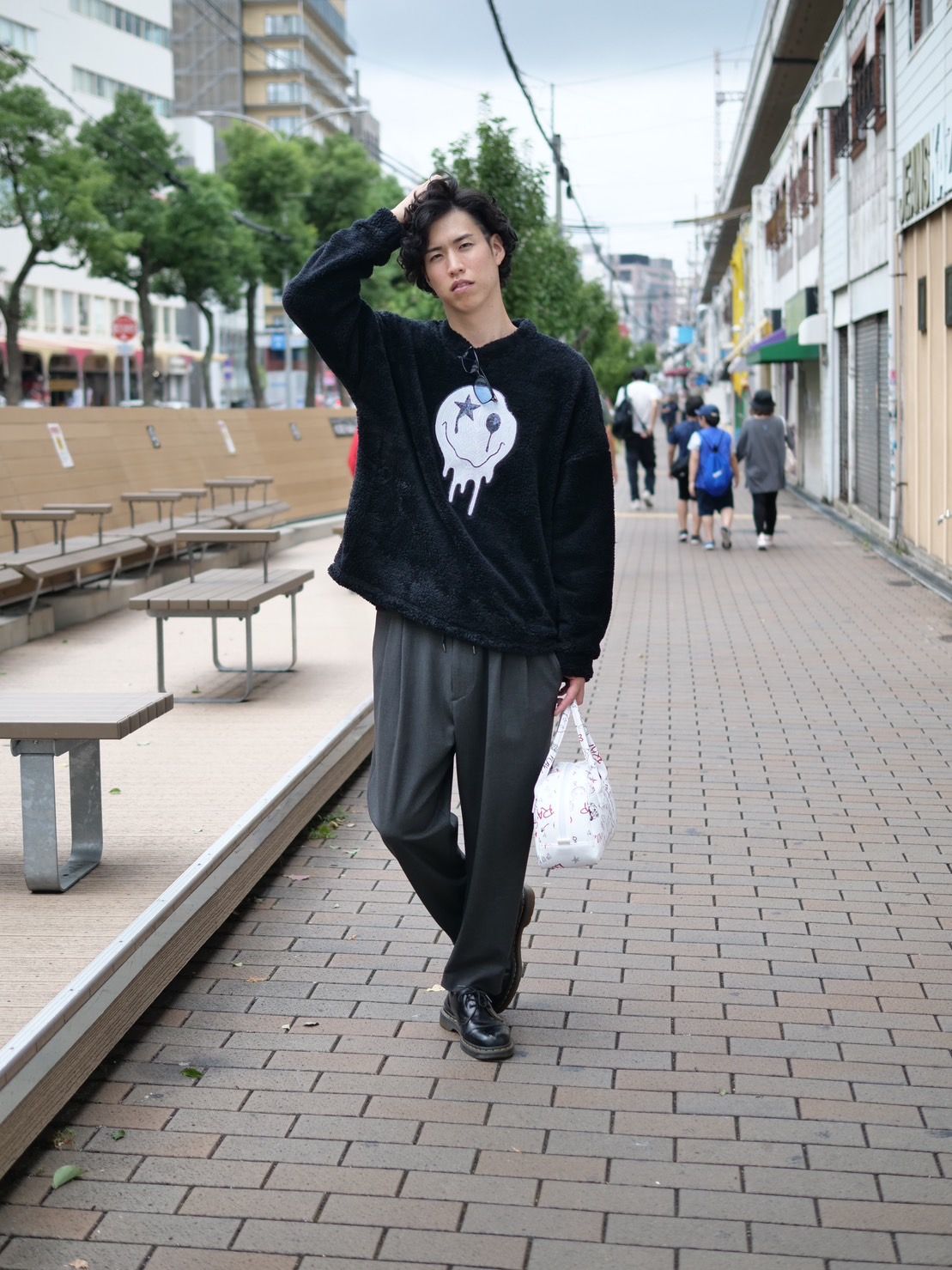 【包み込まれるような着心地】ニコちゃんニット / KNIT SAW / モコモコニット / ONEMADE