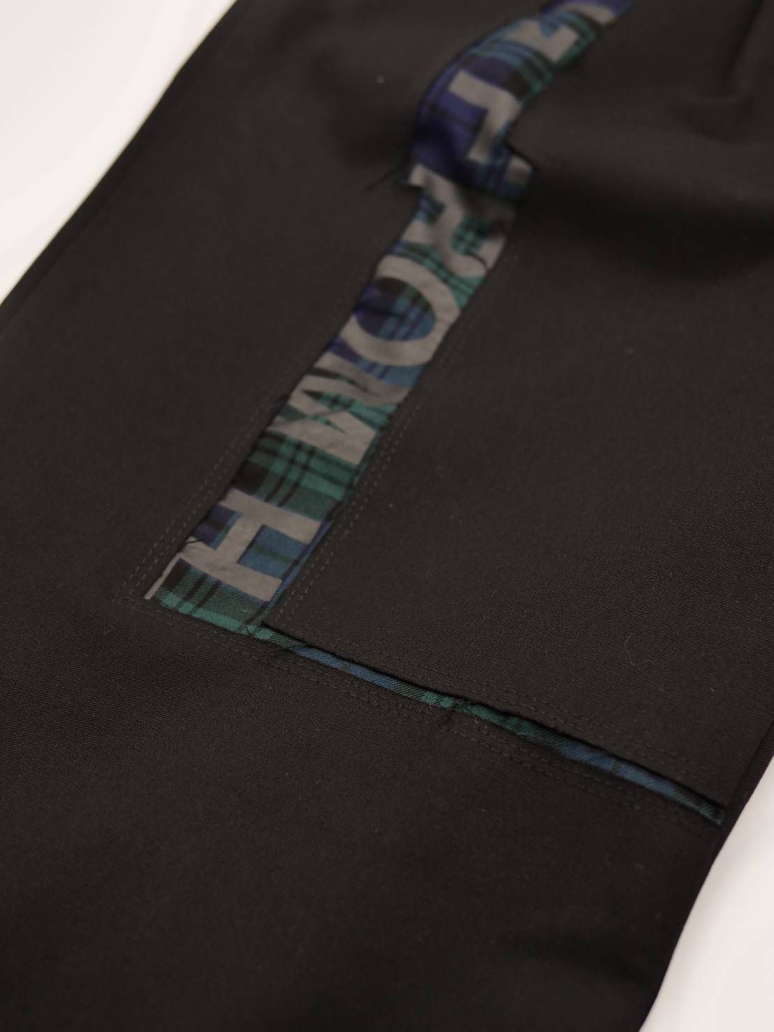 【大人はアートで差別化を】スラックス / 1タック / パッチワーク / ハンドメイド