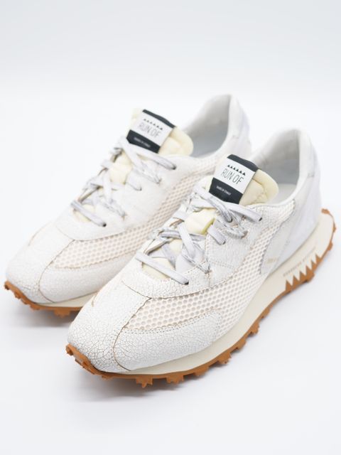 RUNOFスニーカー/  WHITE MAN TECH  / 大注目スニーカー / 異素材コンビネーション / ダットスニーカー / BOEMOS社
