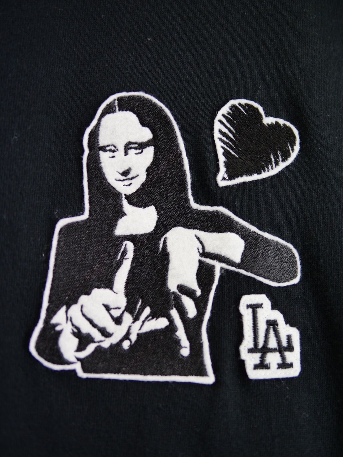 【豪華な刺繍】LANDER BLUE オリジナル / 長袖Tシャツ / ロングTシャツ / BLACK / ブラック / 刺繍 / 1ポイント / ユニセックス
