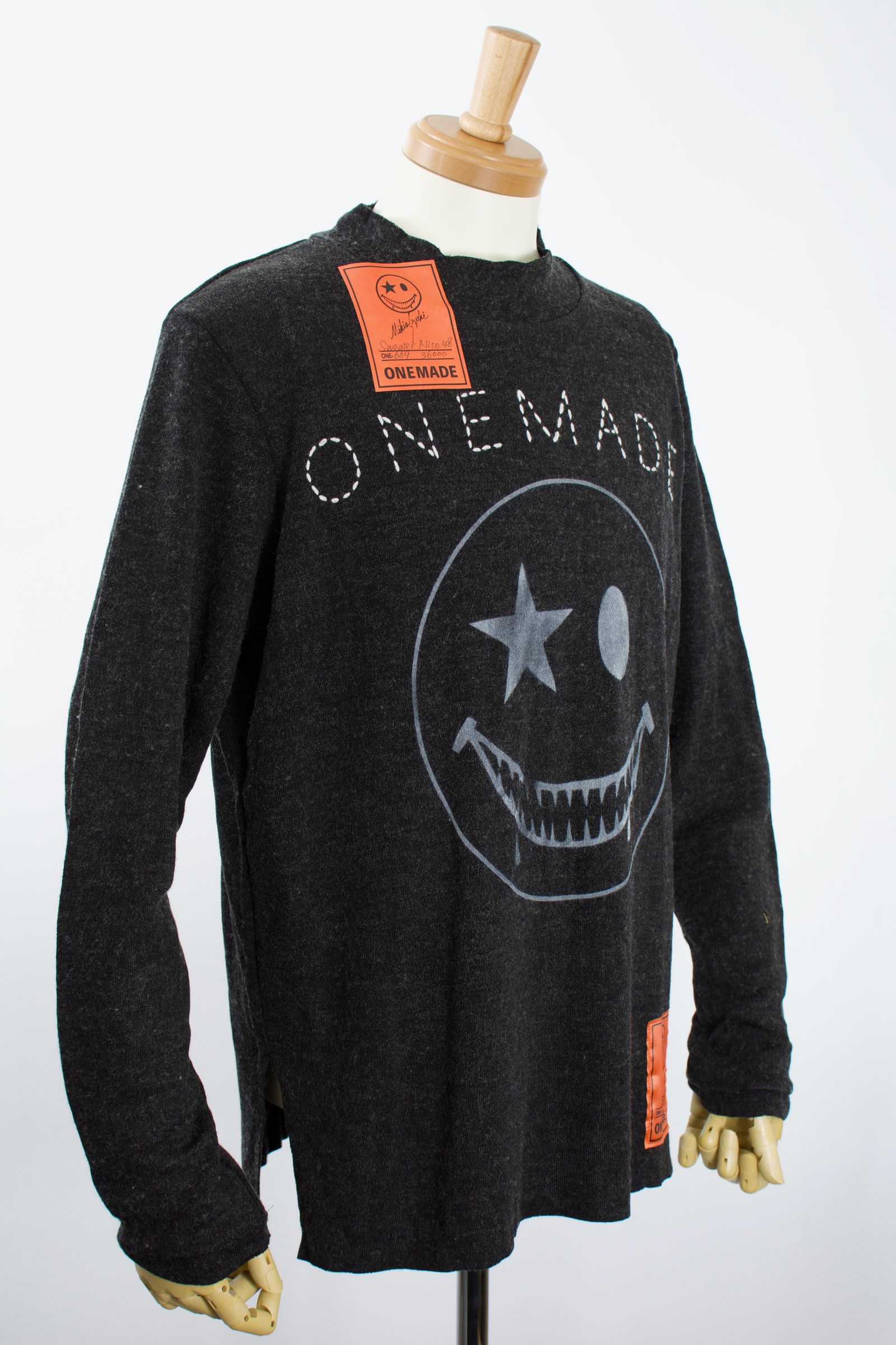 ONE-669 SWEATER NICO / ウール混セーター / HANDMADE / ハンドメイド / MADE IN JAPAN