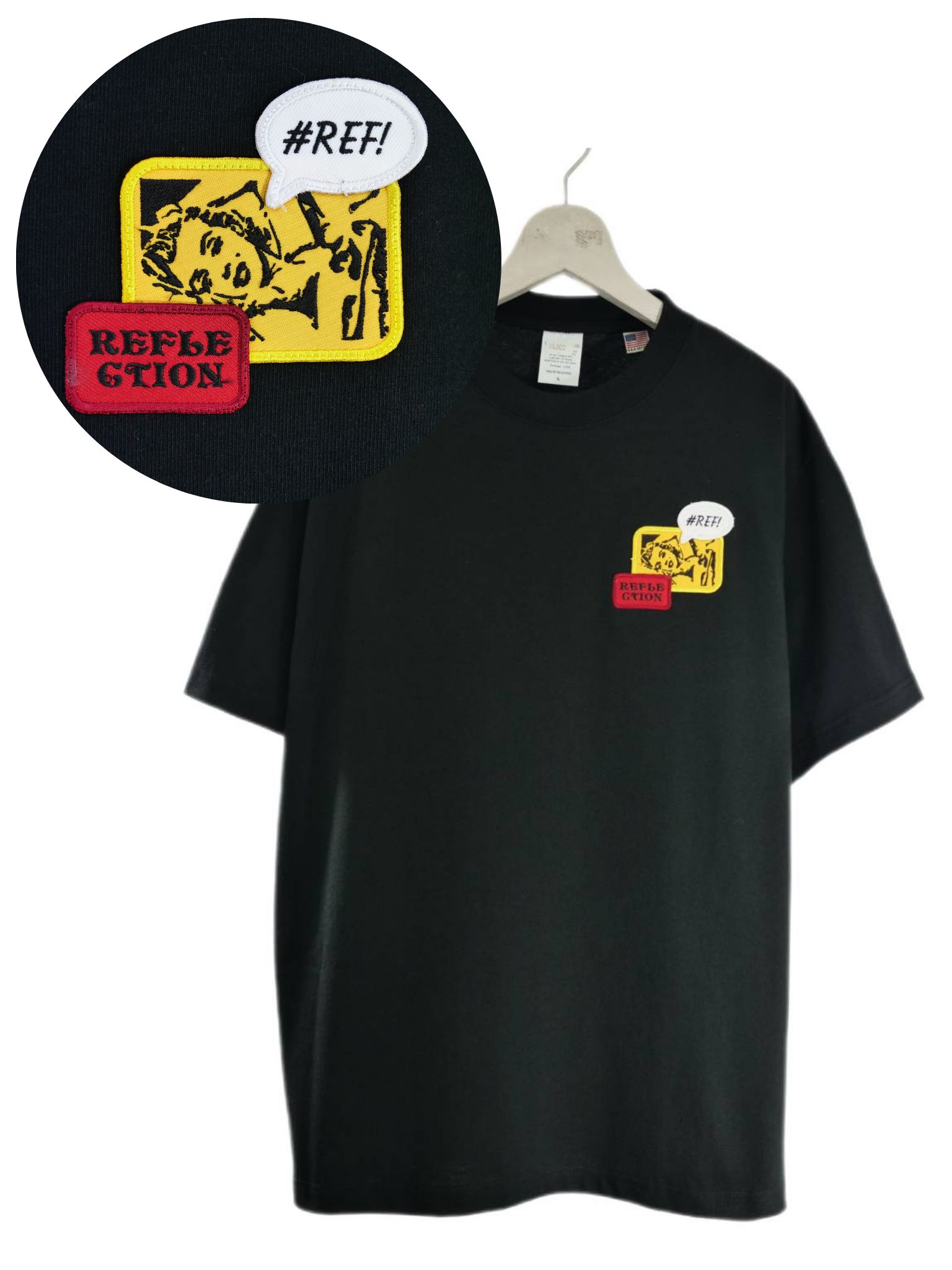 「リメイクTシャツ」マリリンモンロー Tシャツ /ワッペン / BLACK  / ユニセックス / usaコットン tシャツ