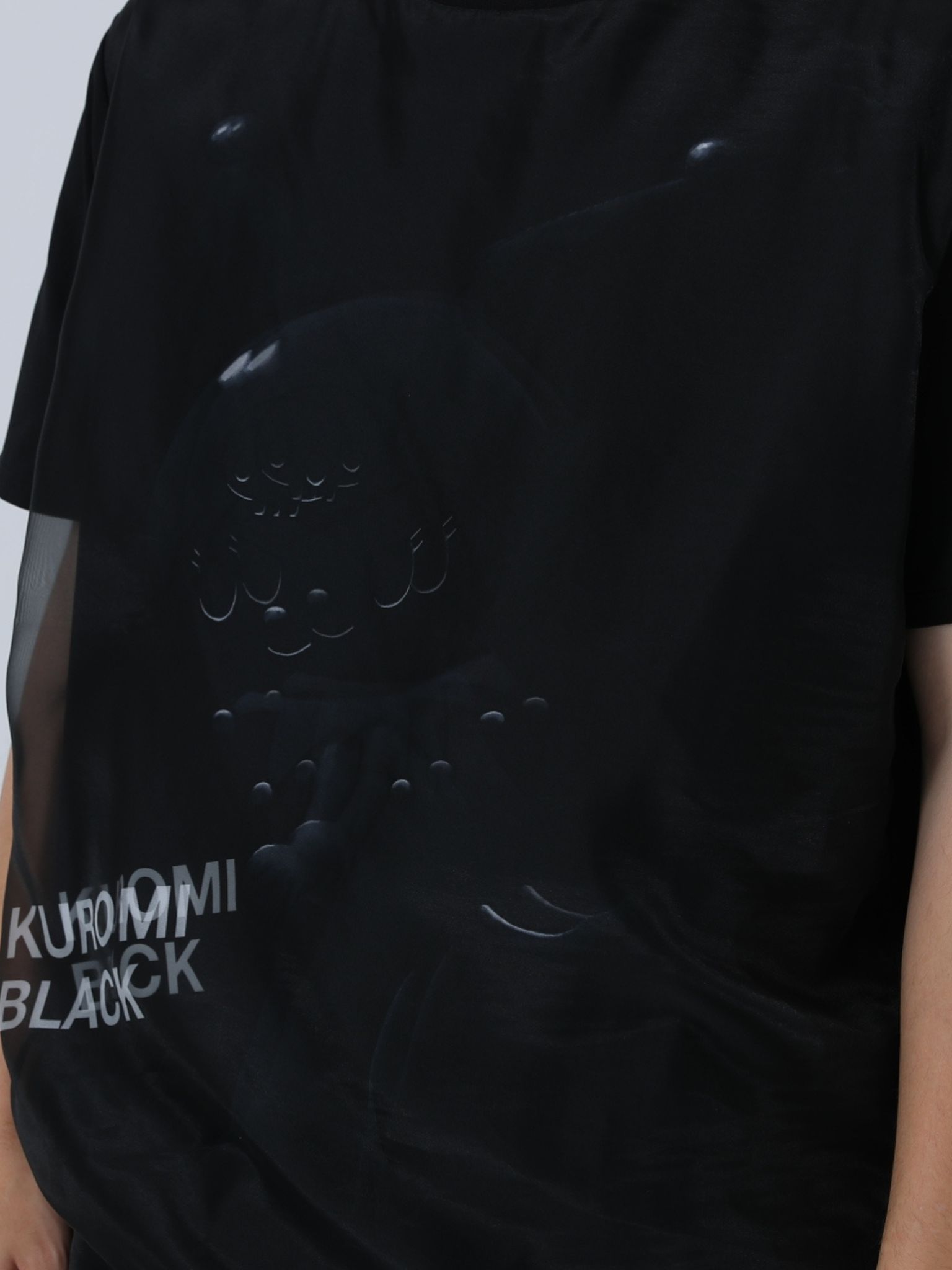 【3D クロミ デザイン】“BLACK KUROMI“ アートTシャツ / サンリオ / BLACK / ユニセックス