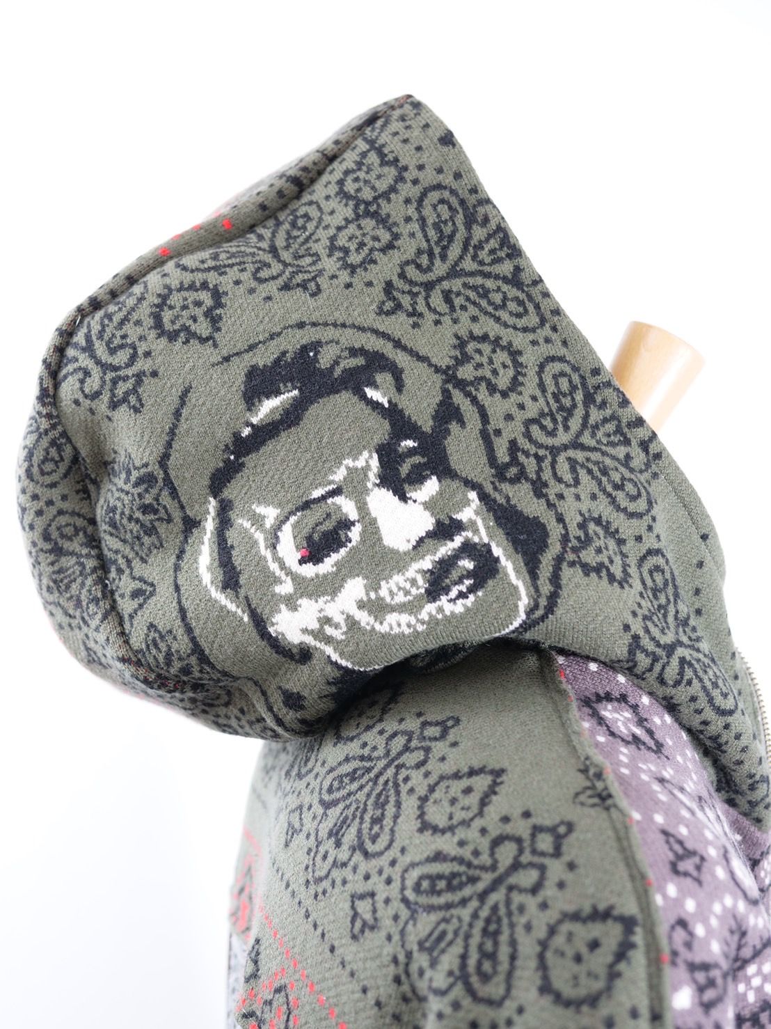 【異素材を組み合わせた逸品】ONE-1009 / HOODED BLOUSON / レイヤードZIPパーカー