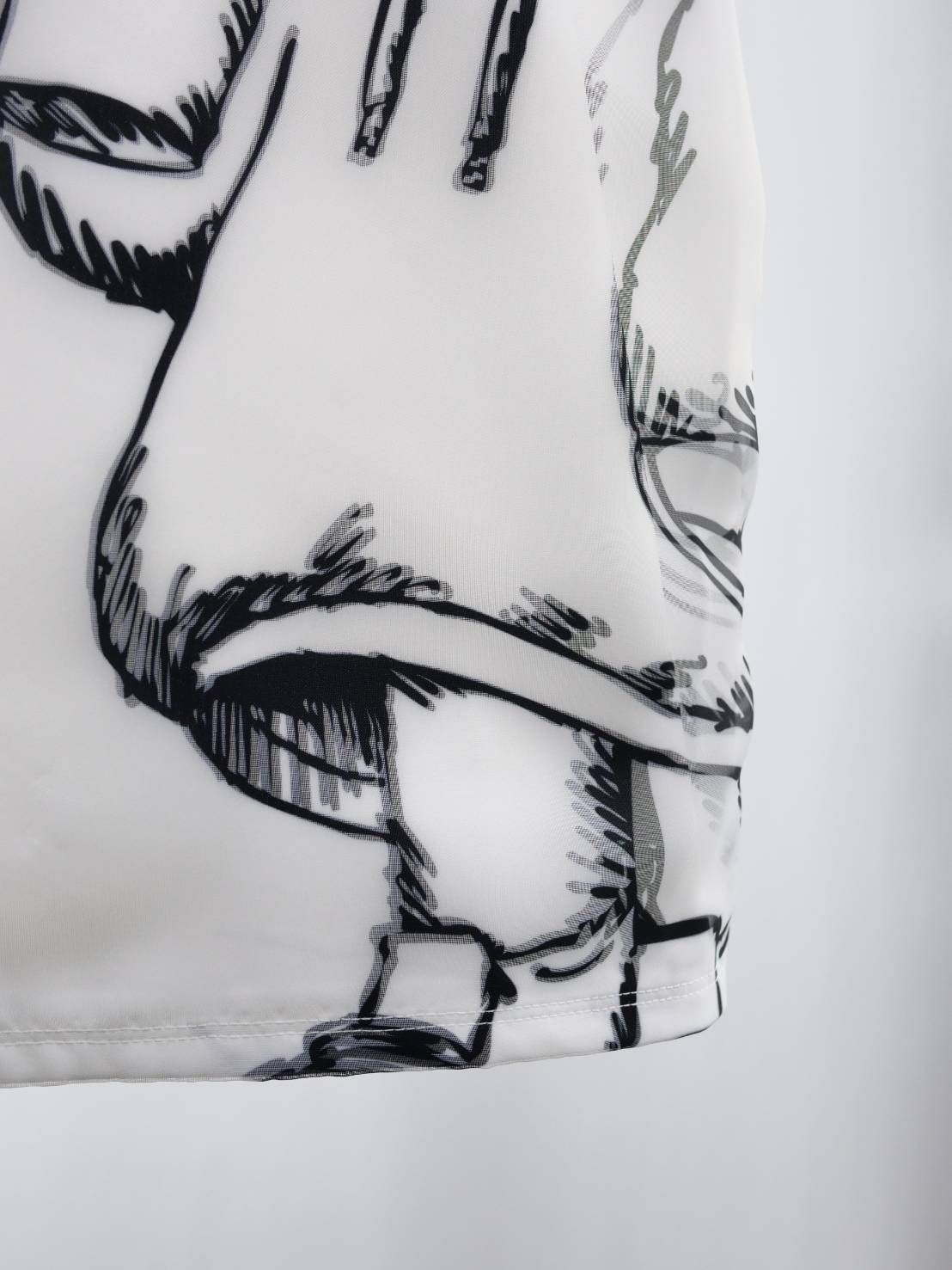 【3Dハローキティデザイン】TR-095 アートTシャツ / サンリオコラボ / WHITE / ユニセックス