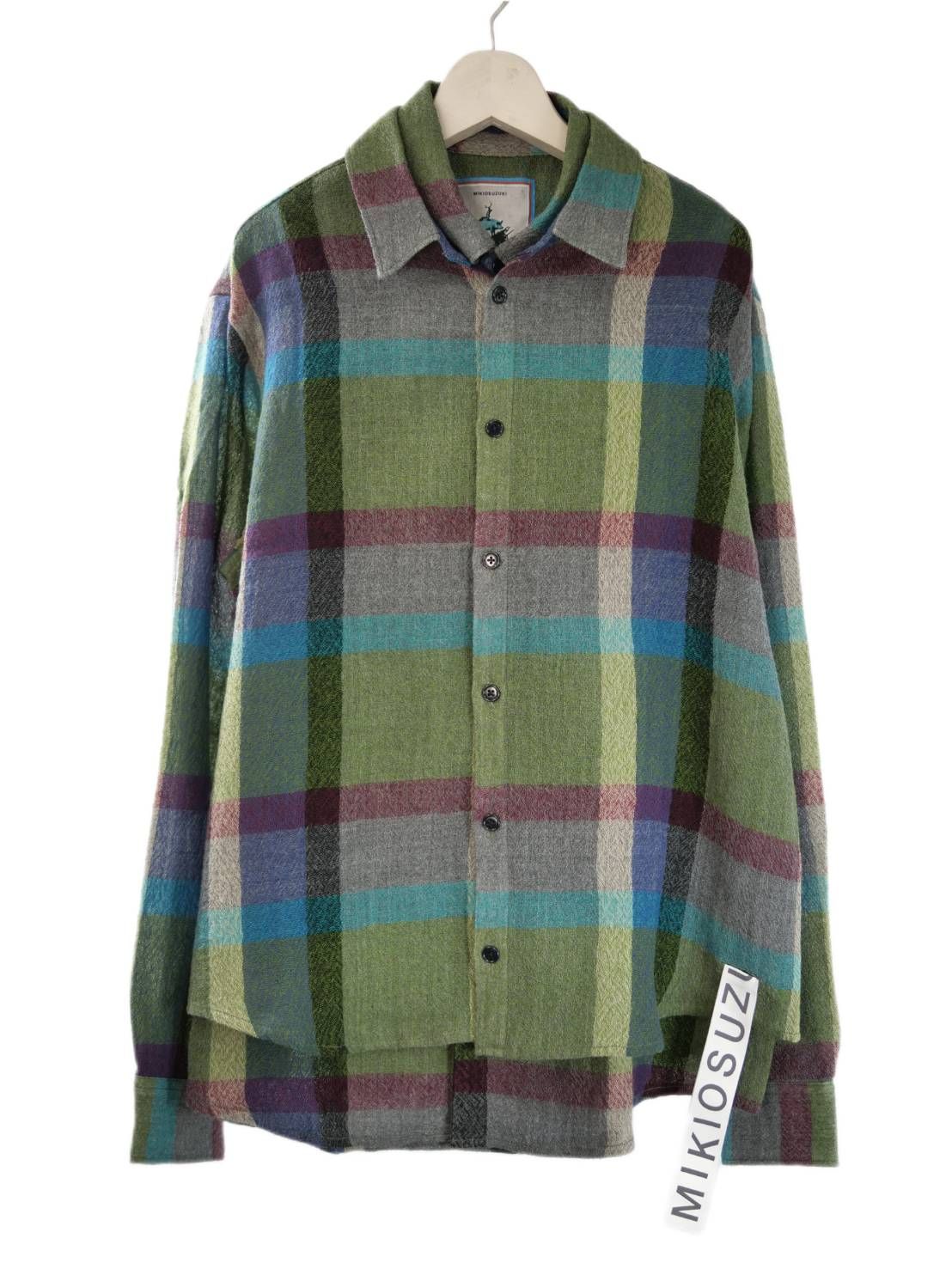 【ウール100％】レイヤードチェックシャツ｜一枚で完成する40代大人の上質コーデ