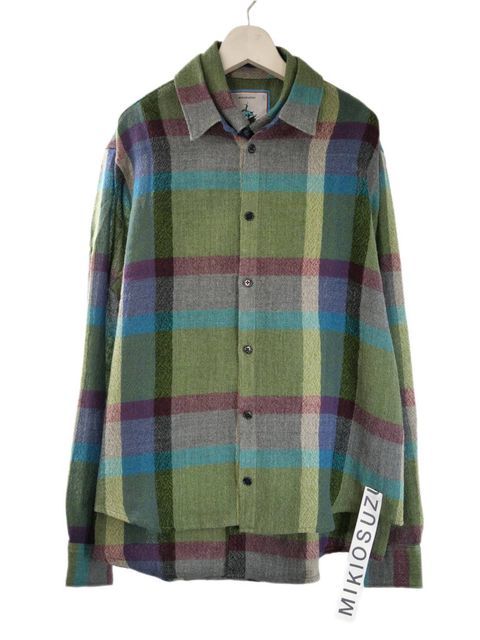 【ウール100％】レイヤードチェックシャツ｜一枚で完成する40代大人の上質コーデ