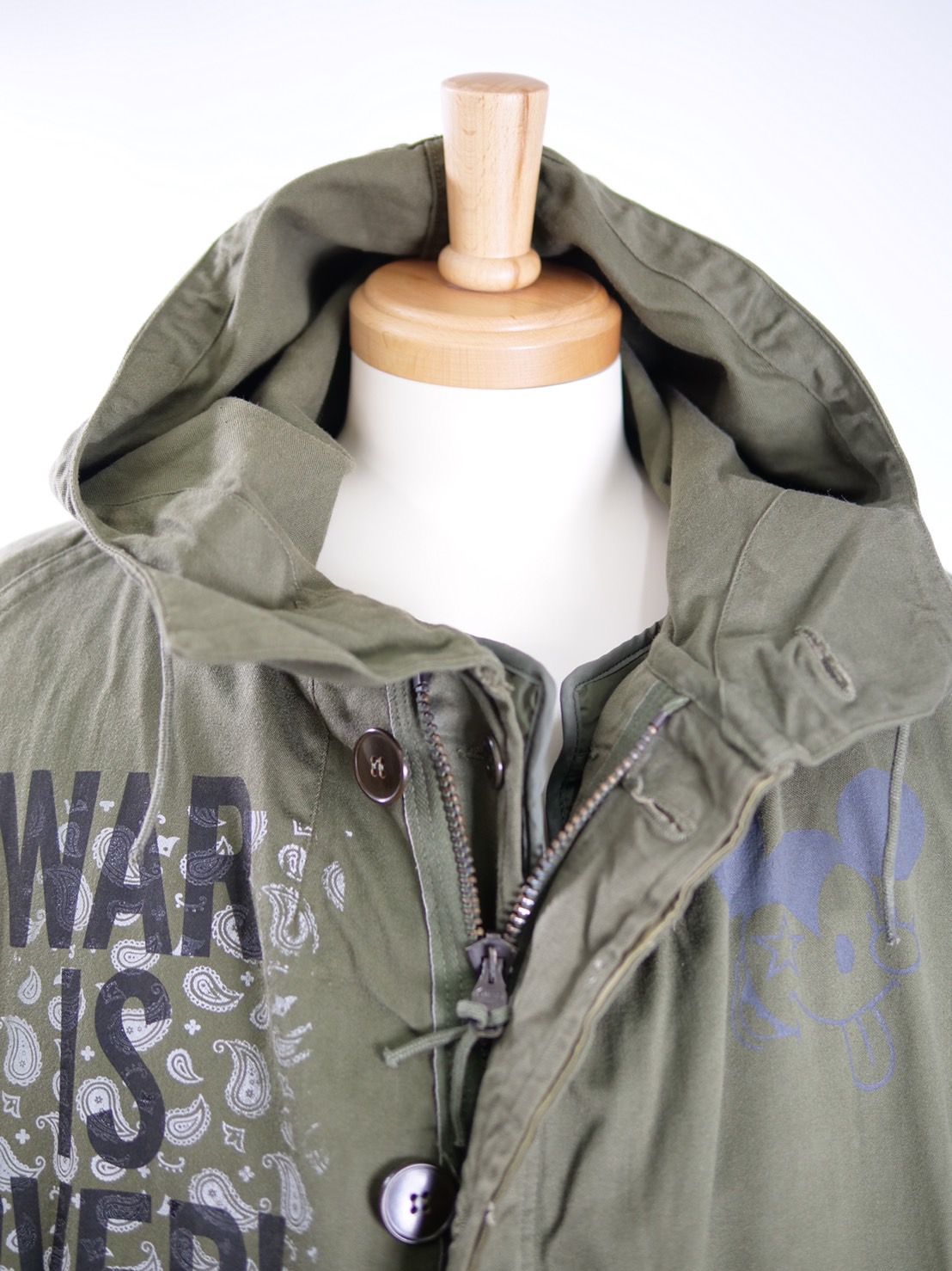 【ハンドメイドブランド】 MODS COAT / モッズコート / KHAKI カーキ/ M-65 M- 64 French Army / COTTON 100% コットン / ユニセックス