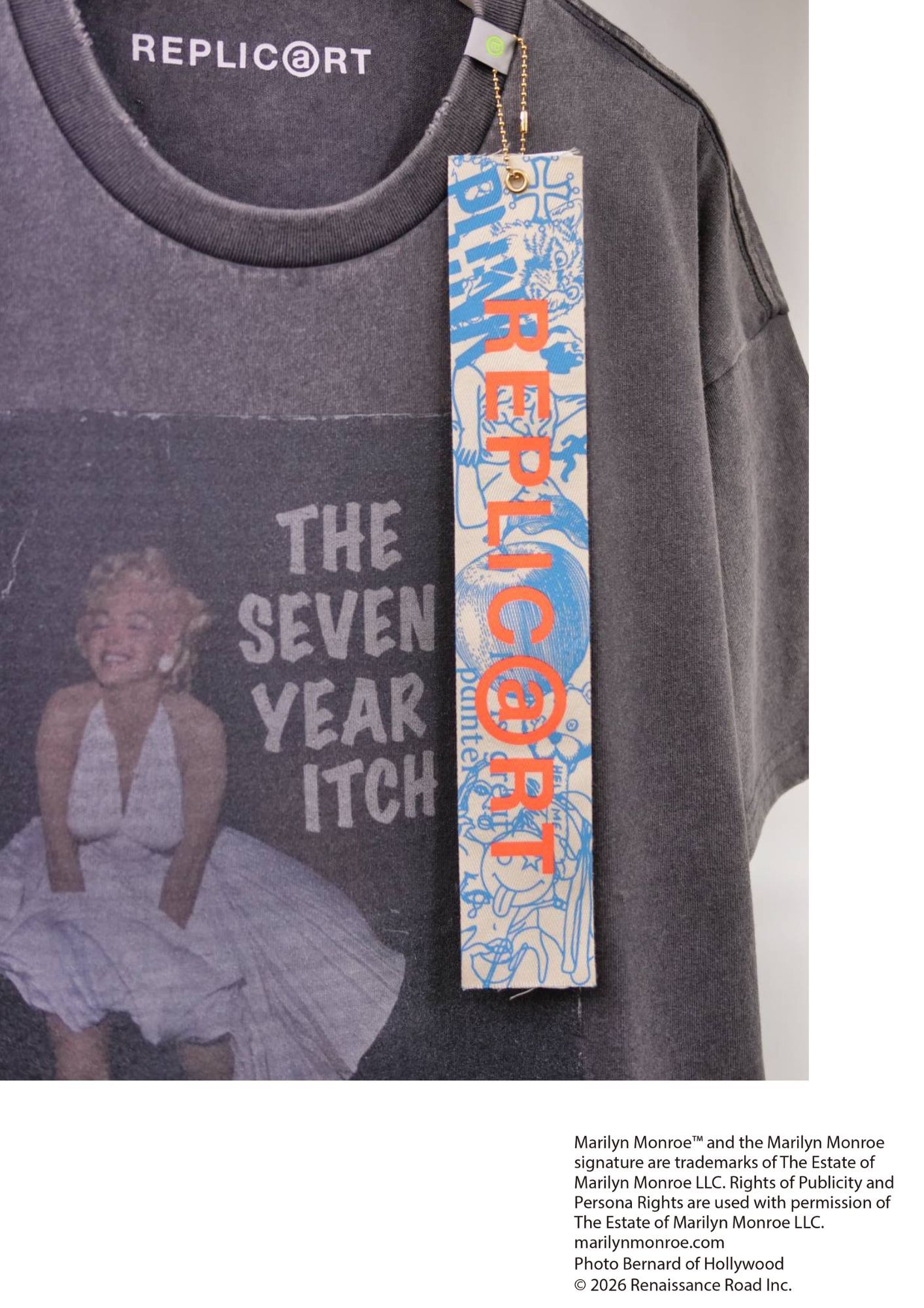 【マリリンモンロー】 RP-MM-001 / Marilyn Monroe Tシャツ / charcoal / ユニセックス / ユニセックス