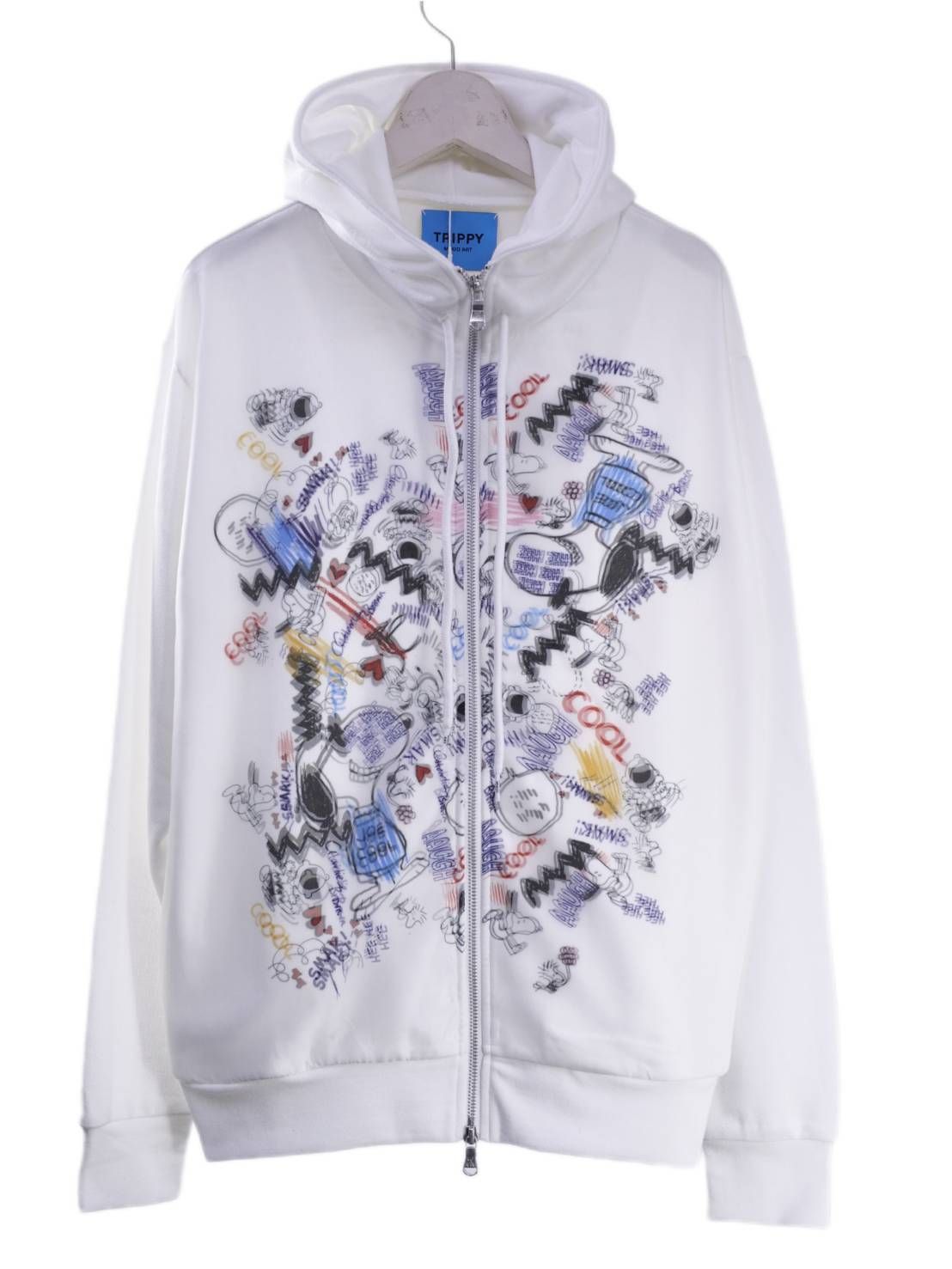 【スヌーピーシリーズ】 TR-102 / PEANUTS / SNOOPY / ライセンス商品 / 3Dアート / スヌーピーパーカー / WHITE / UNISEX