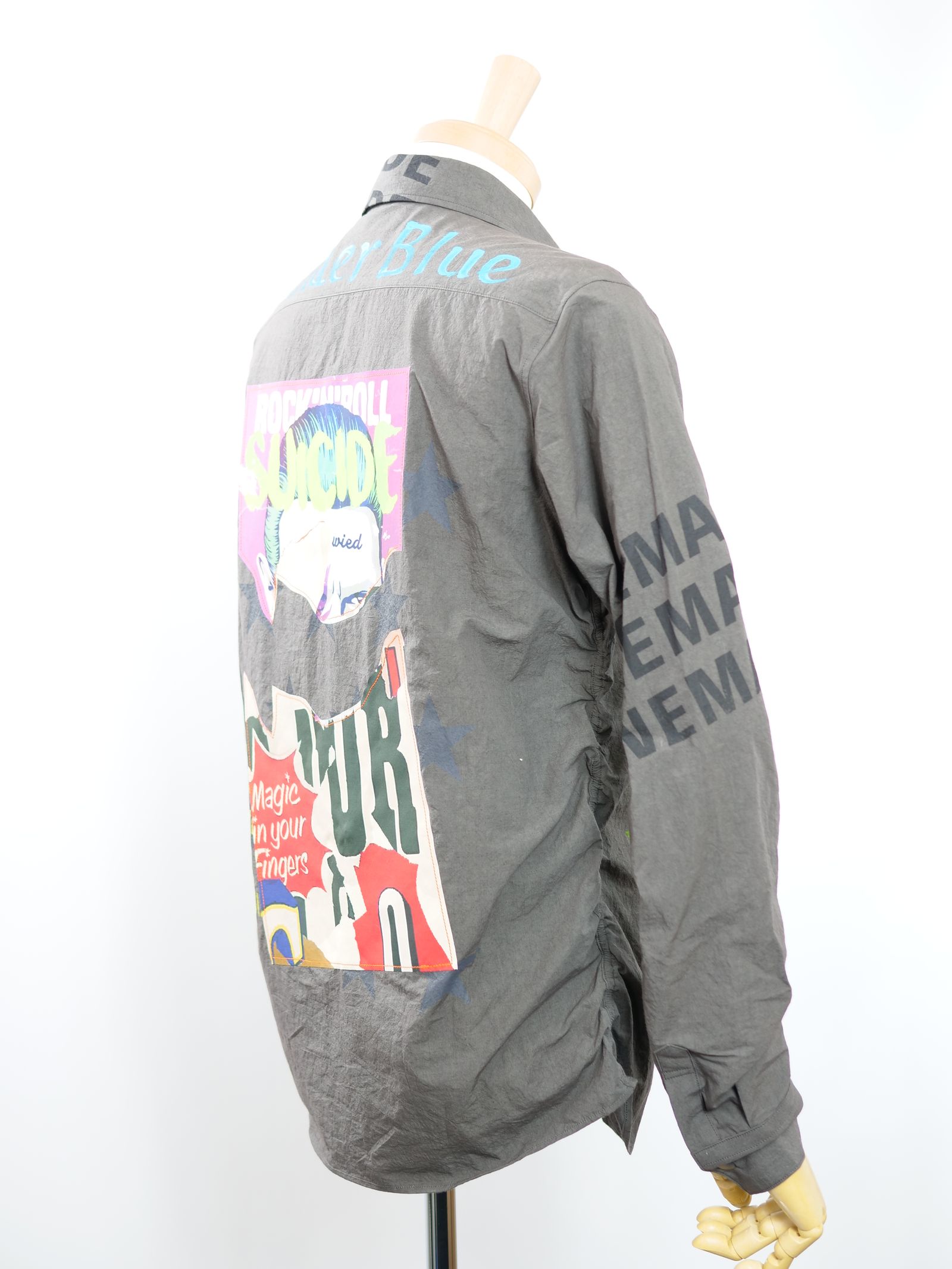 ONE-746 LANDERBLUE 別注 / 限定アイテム / 麻混シャツ / ハンドメイドブランド/ 日本製