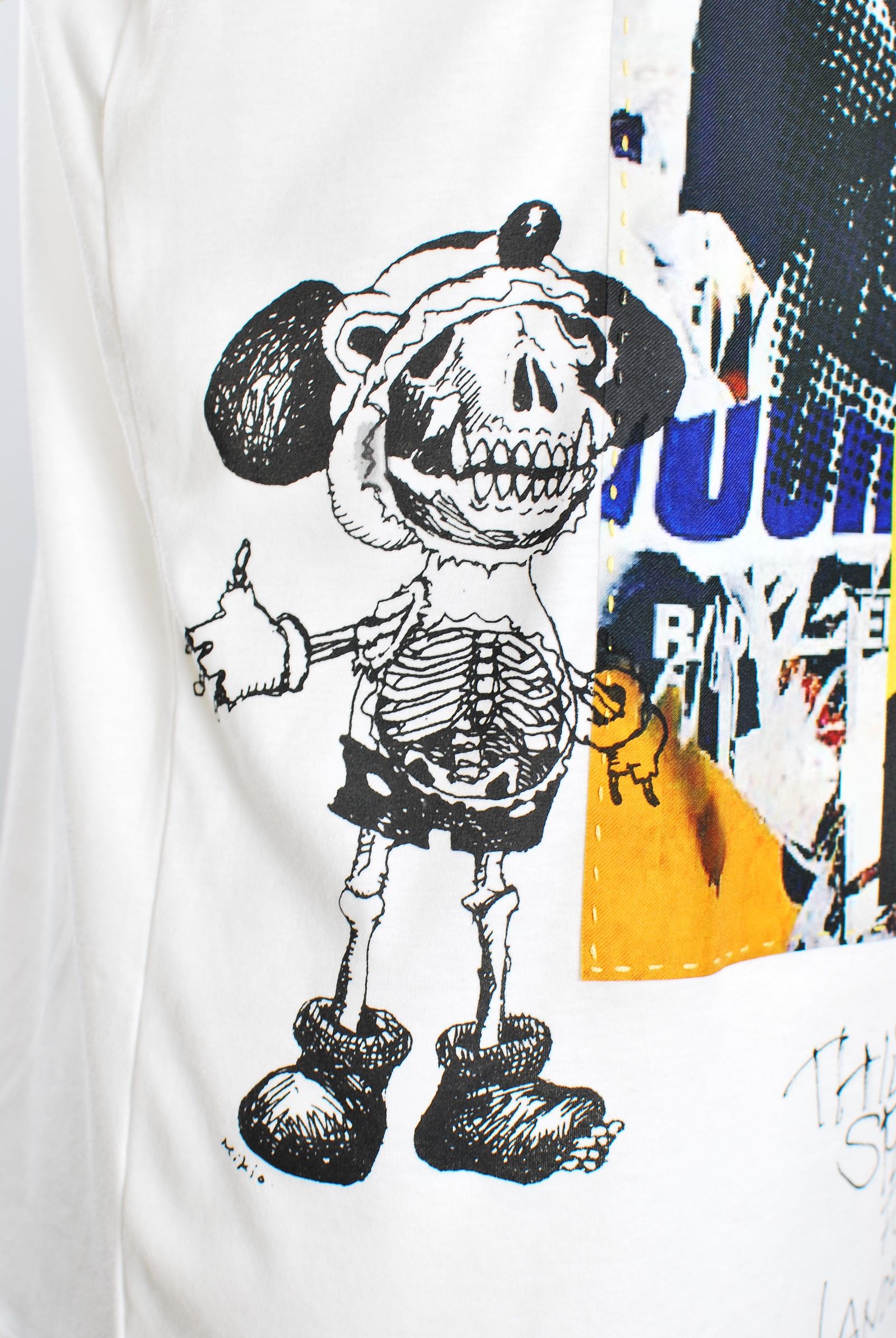 ONE-694 ZULUCKY 44サイズ /  ハンドメイド / LANDER BLUE 別注モデル  / 1点もの /アートTシャツ