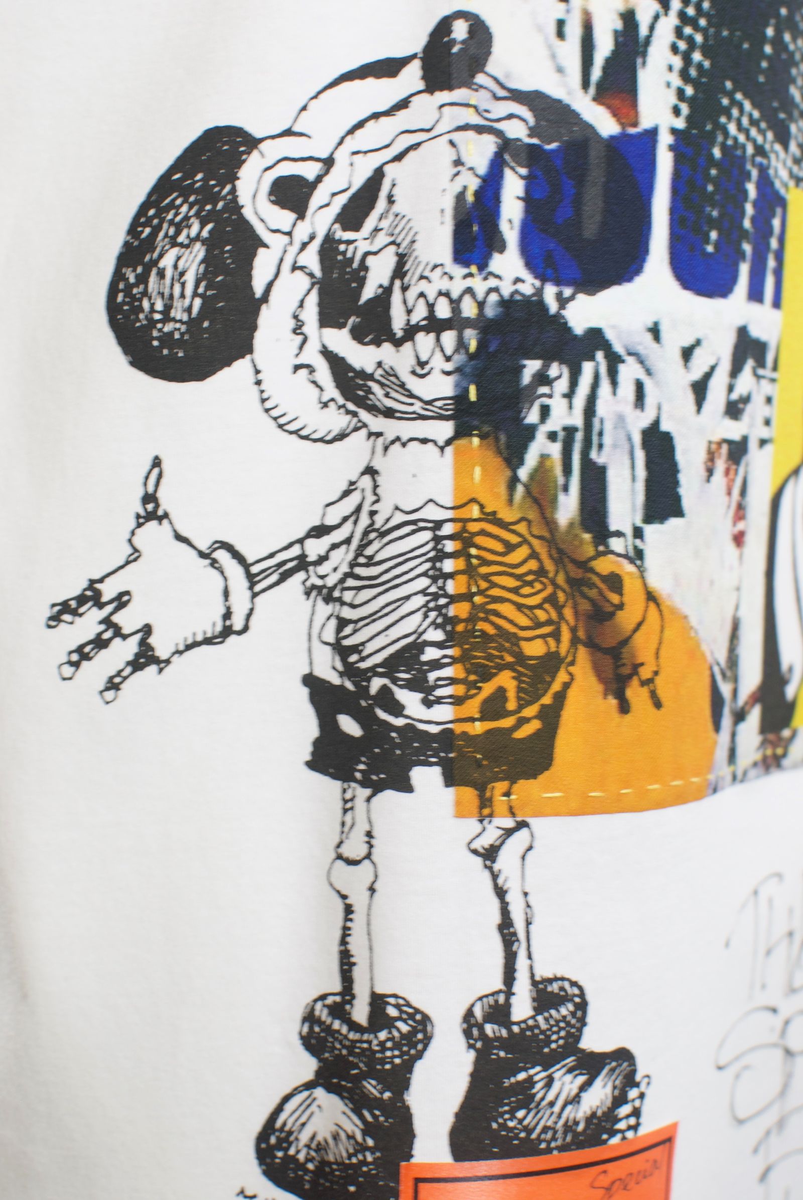 ONE-694 ZULUCKY 46サイズ /  ハンドメイド / LANDER BLUE 別注モデル  / 1点もの /アートTシャツ