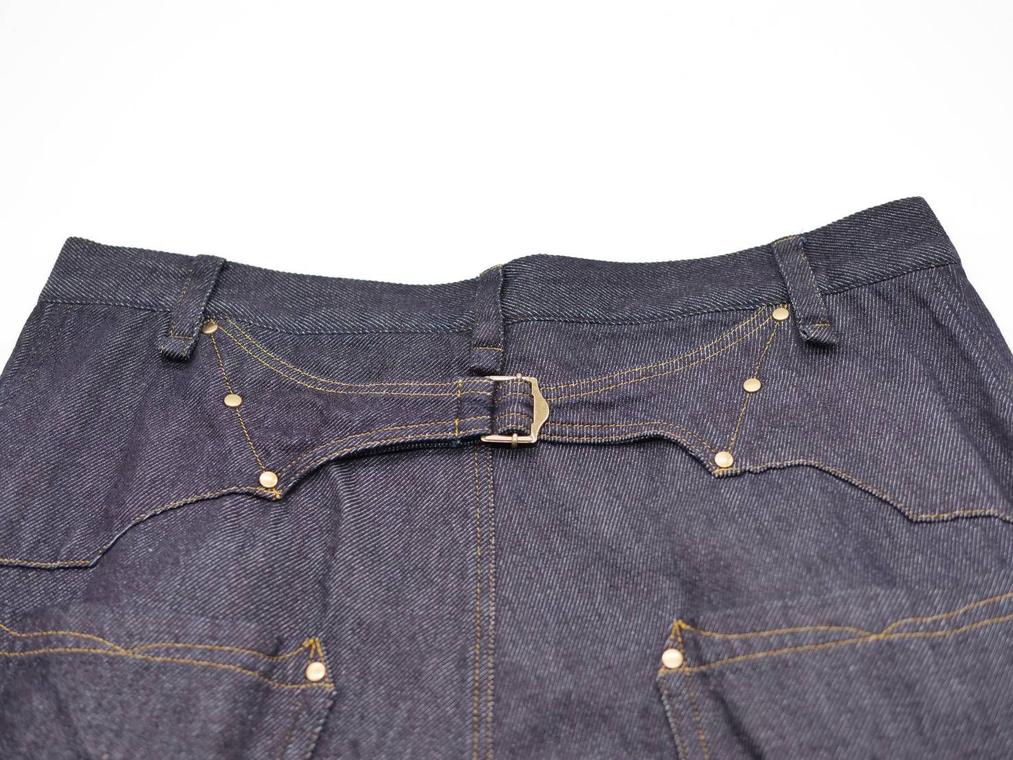 【バレルレッグデニム】 INDIGO / ワイドパンツ / デニムパンツ