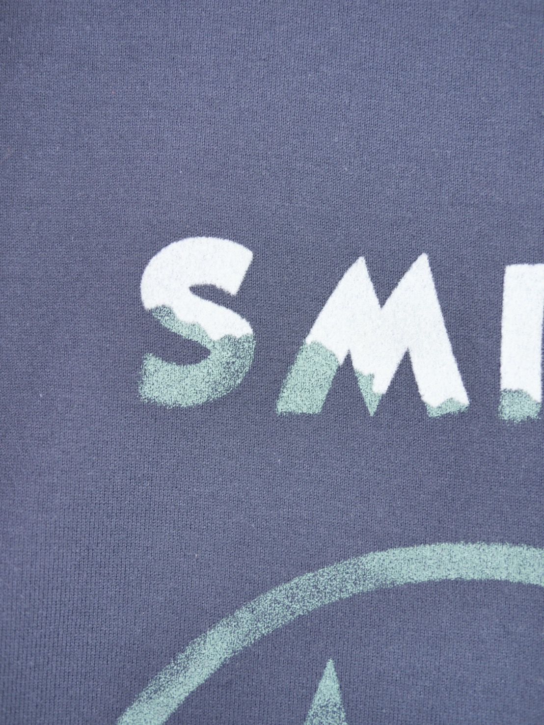 【ニコちゃんTシャツ】現代アート作家が手がけるブランド /ダークグレー /  コットン100％ / MADE IN JAPAN