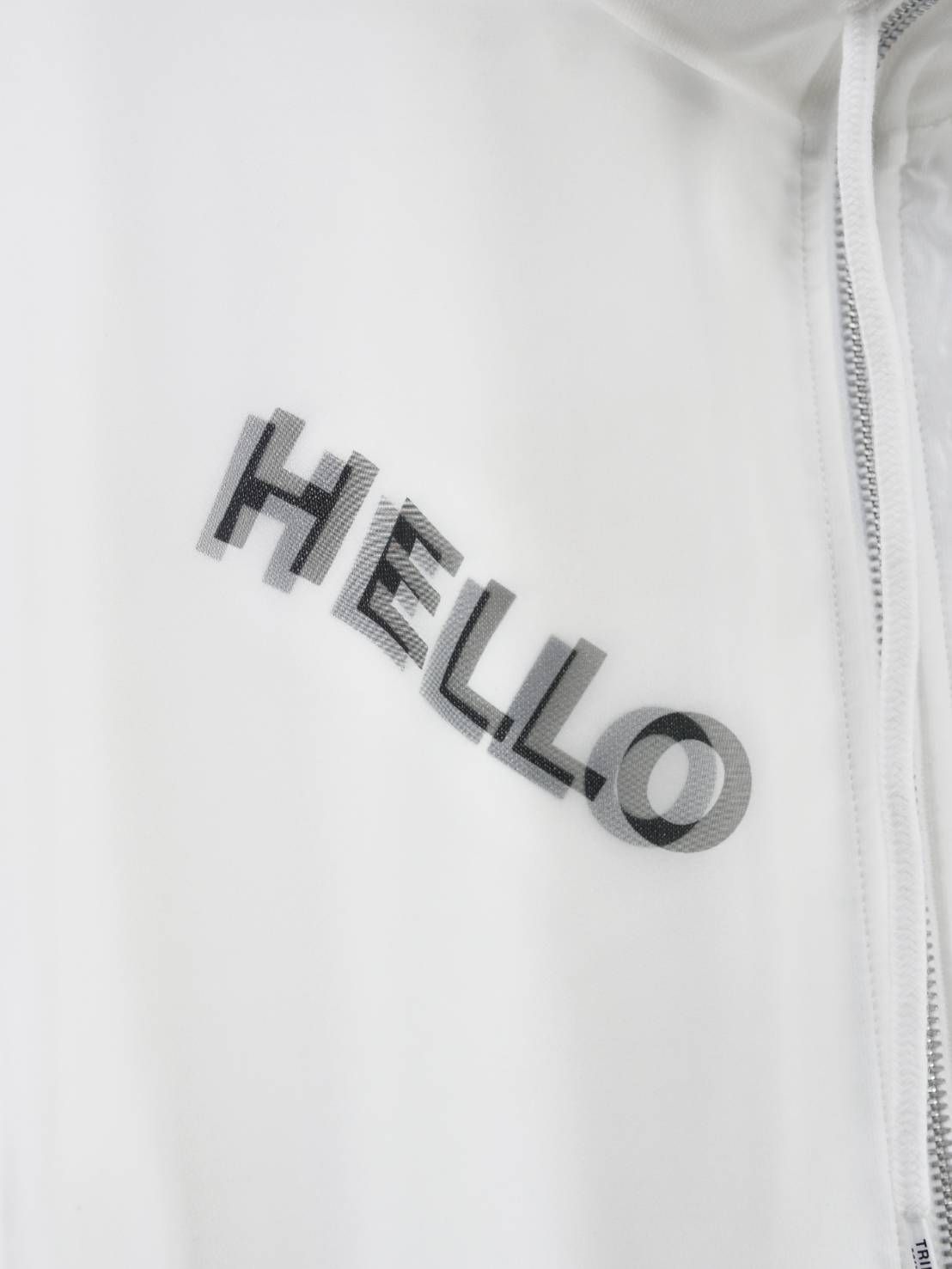 【3Dハローキティデザイン】TR-103 / アートパーカー / ZIPパーカー / サンリオ / WHITE / ユニセックス