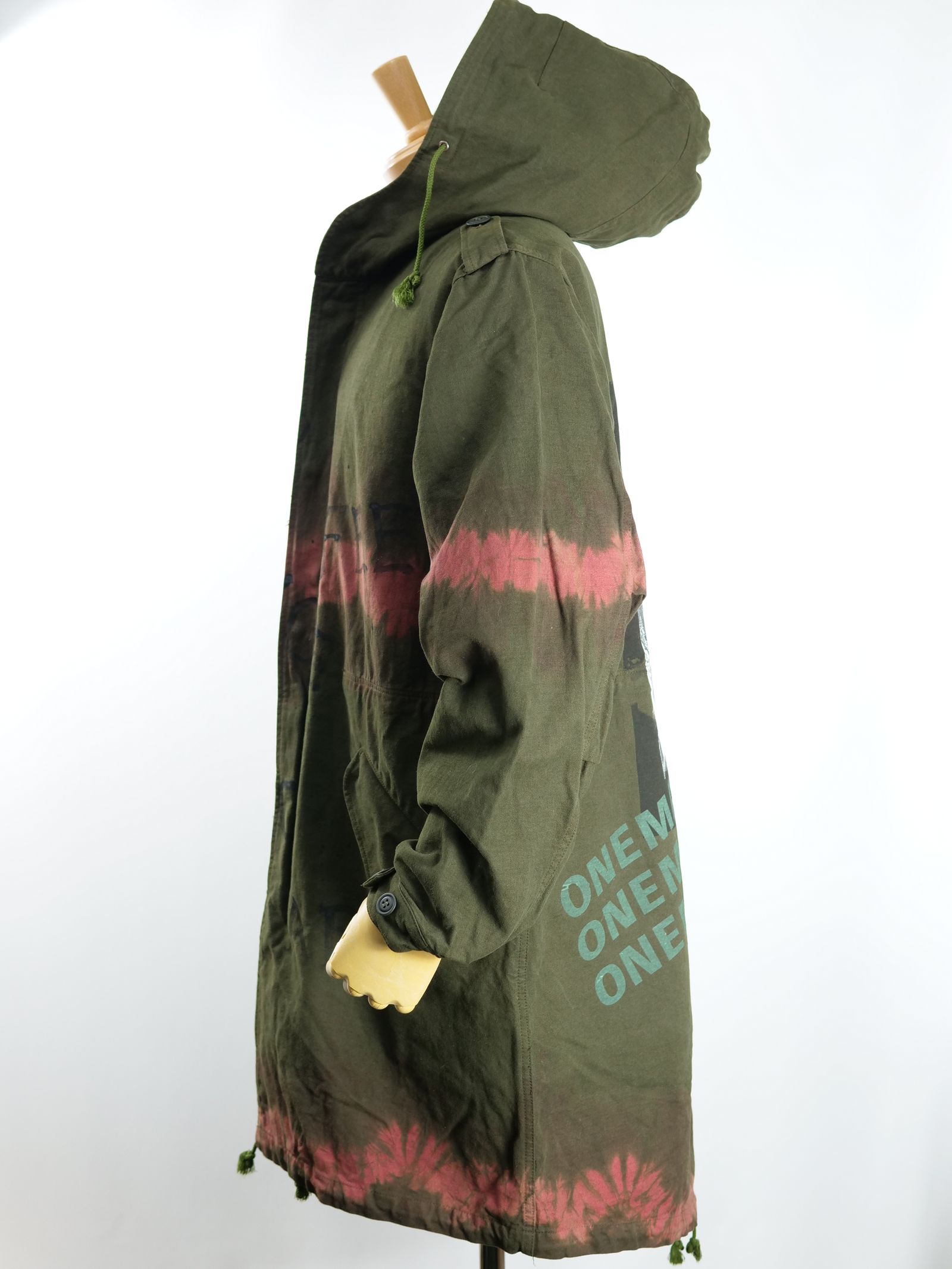 【世界で一枚だけ】 MODSCOAT / UNISEX / ユニセックス / ヴィンテージカーキ / ハンドメイド / タイダイ染め / 手染めモッズコート / HAND MADE / アートブランド