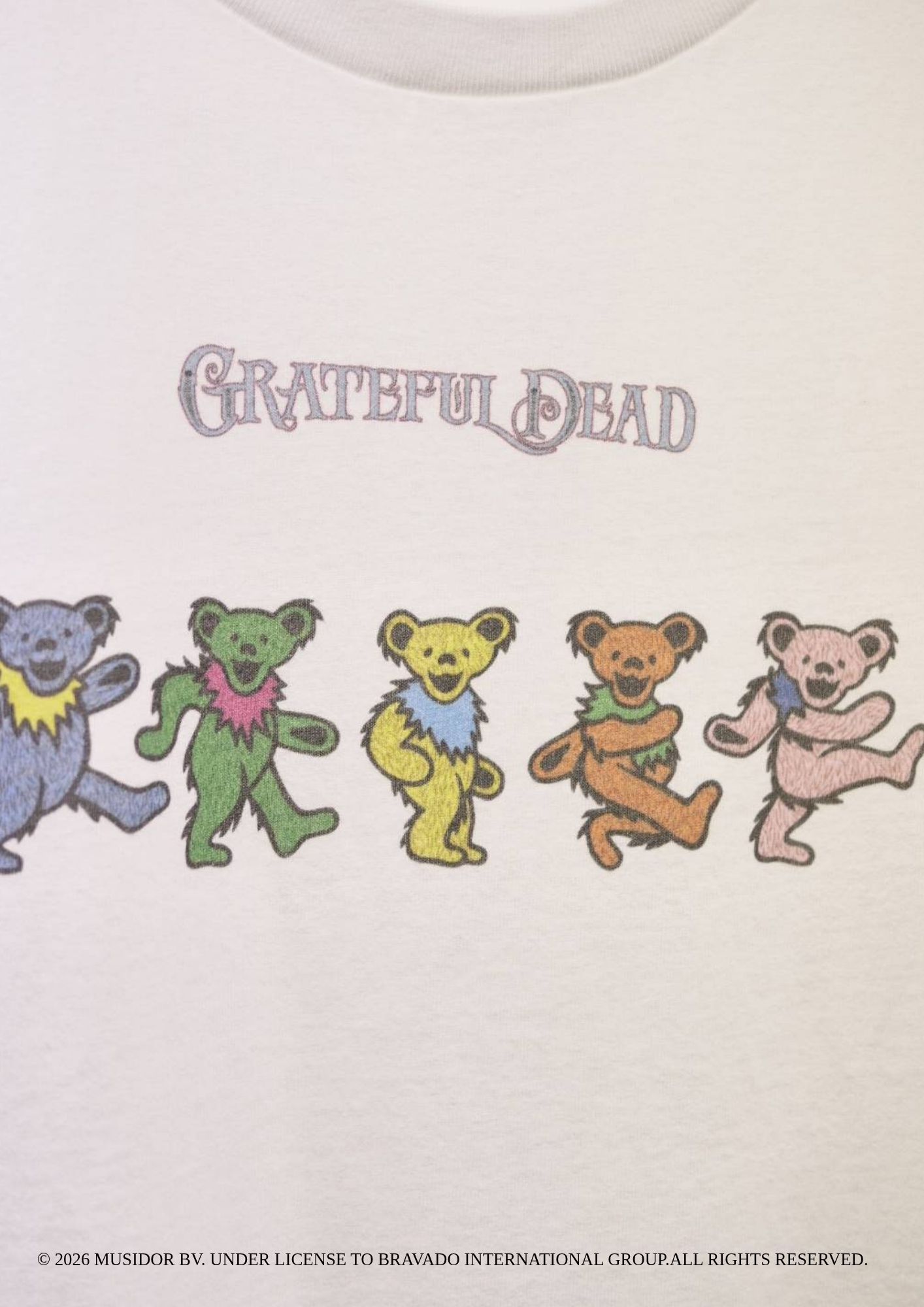 【グレイトフルデッド】 RP-GD-003 / Grateful Dead Tシャツ /  WHITE / ユニセックス
