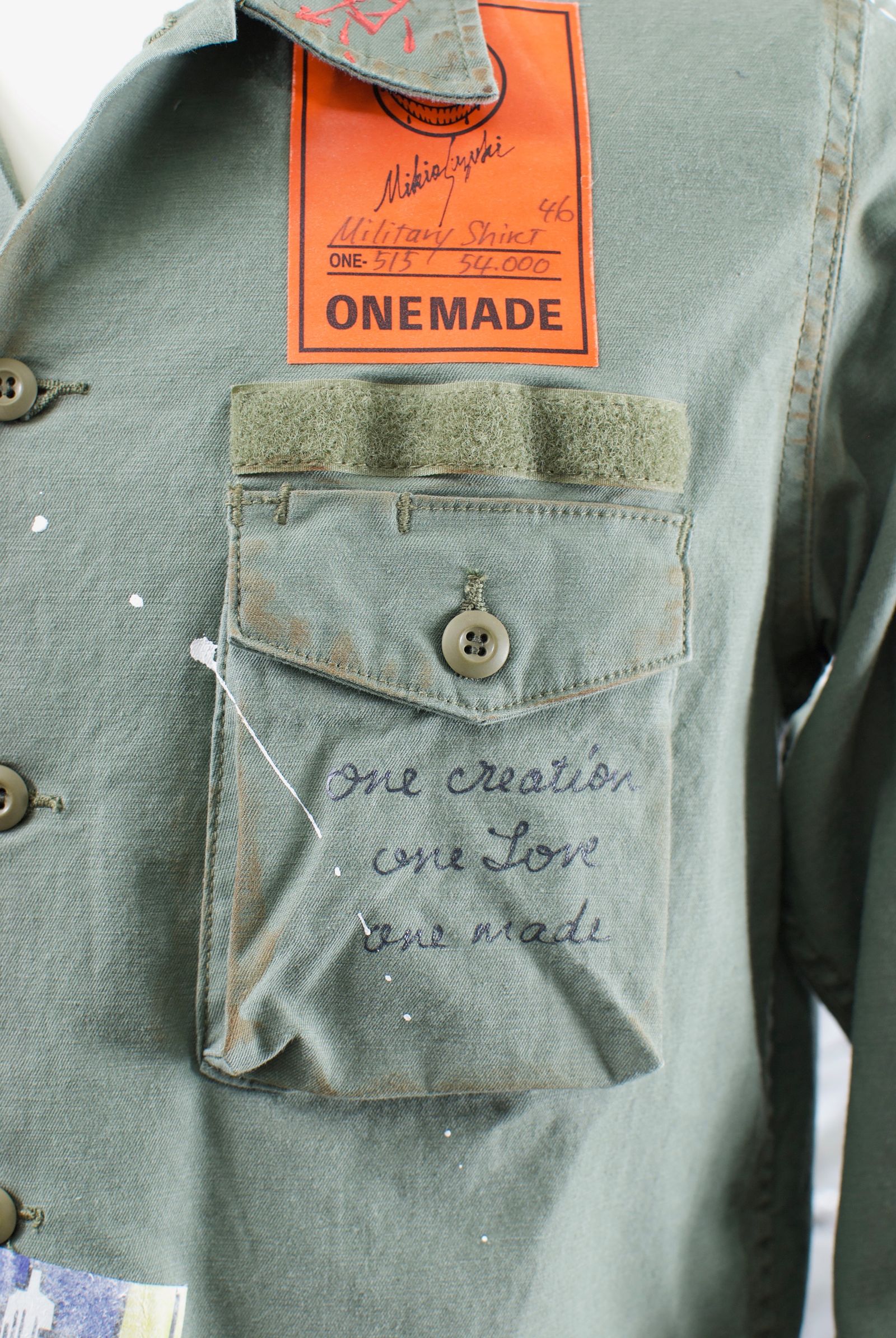 ONE MADE - ONE-515 Military Shirt / ミリタリーシャツ / Hand Made