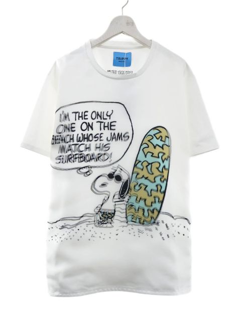 【スヌーピーシリーズ】 TR-099 / PEANUTS / SNOOPY / ライセンス商品 / 3Dアート / スヌーピーTシャツ / WHITE / UNISEX