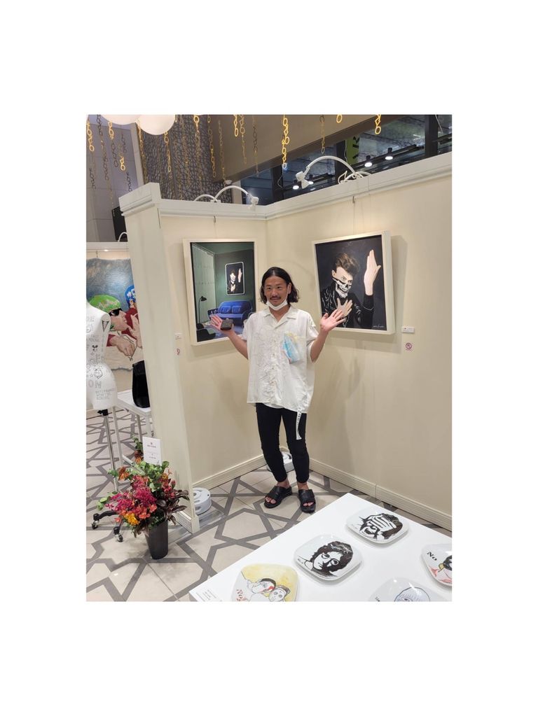 大丸東京店で開催されたMIKIOART展にて