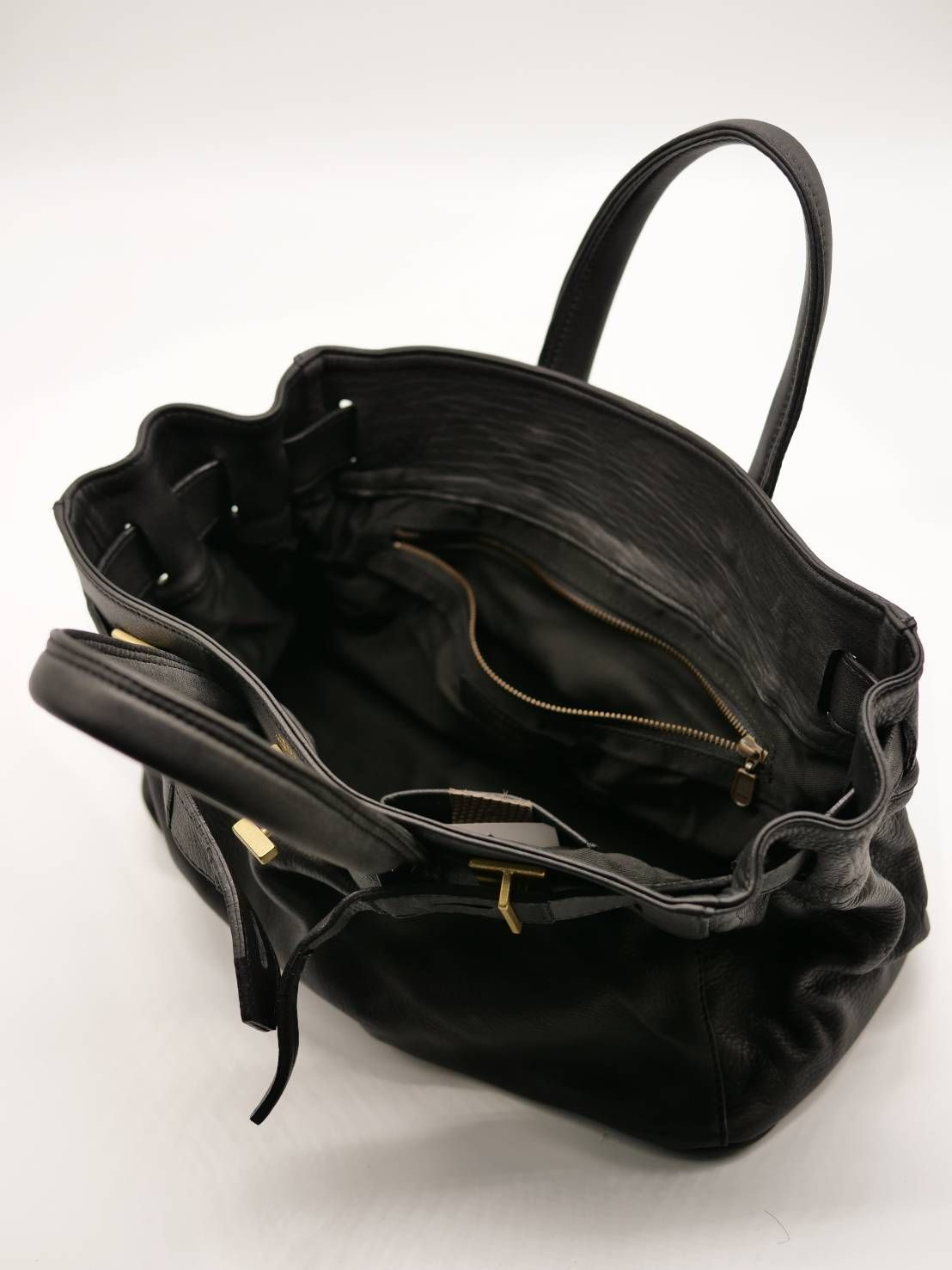 【M.U.L/ エムユーエル】姫路本革（レザー） ブラック / Sサイズ / 日本製 / Made in Japan /トートBag / メンズ レディース 兼用 UNISEX