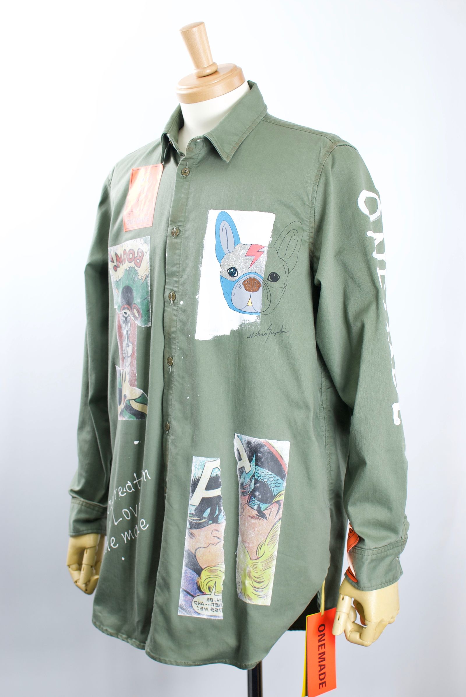 ONE MADE - ONE-512 Long Military Shirt / ミリタリーシャツ / Hand