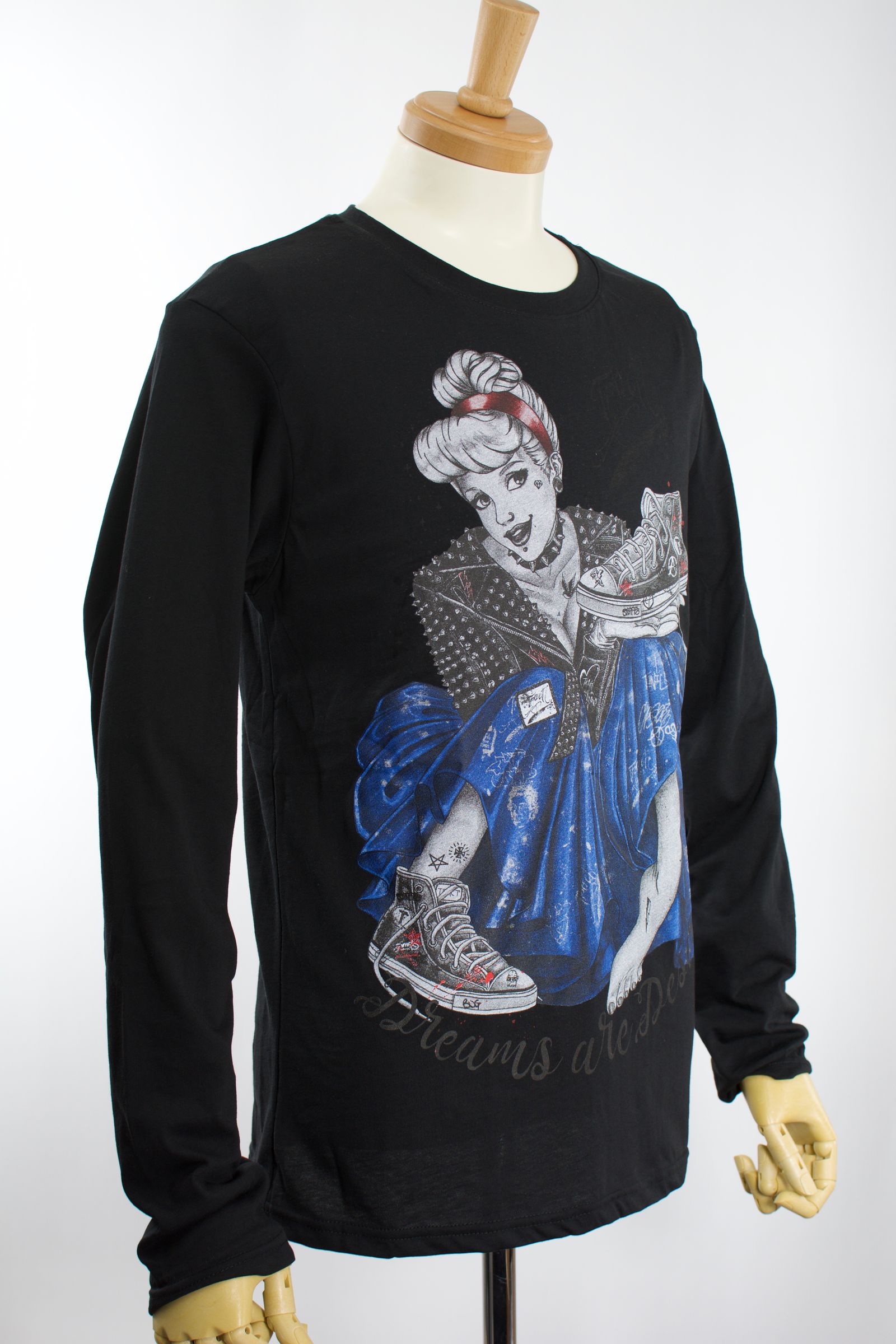 TR200BAMLS  / STREET ROMANCE  / BLACK / グラフィティーTシャツ / アート / MADE IN ITALY