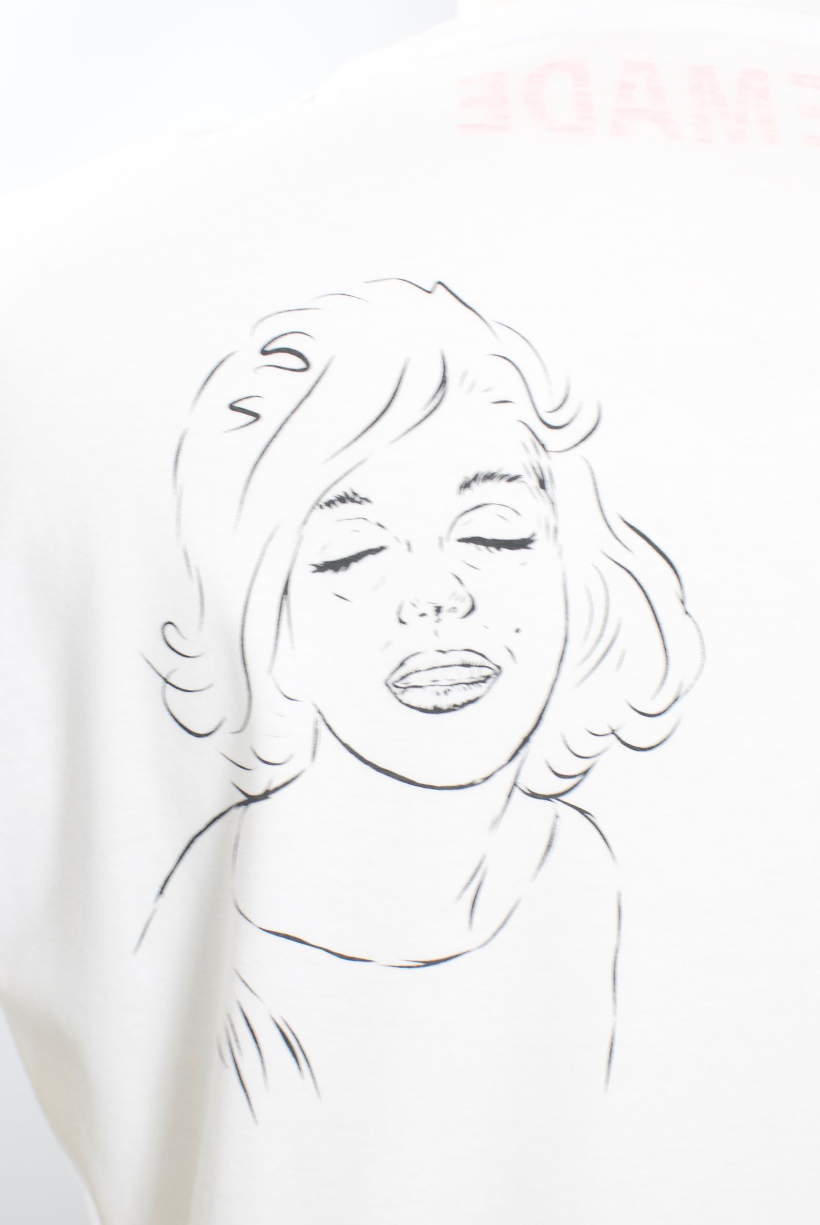 ONE-693 MONROE  44サイズ / ハンドメイド / LANDER BLUE 別注モデル  / 1点もの /アートTシャツ