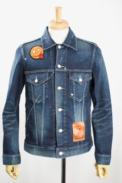 ONE-656A MA-1 DENIM JACKET  / デニムジャケット / デニム×ナイロン / Hand Made / ハンドメイド  / ハンドペイント