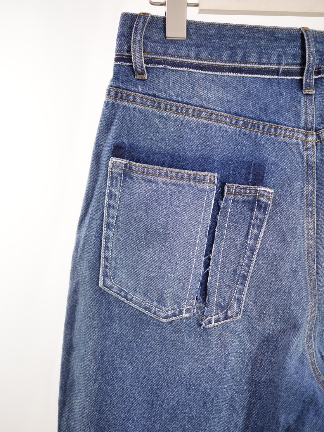 「1691」 Twisted 3D Sarouel Denim / サルエルパンツ / 立体裁断デニム / リメイクデニムパンツ /日本製