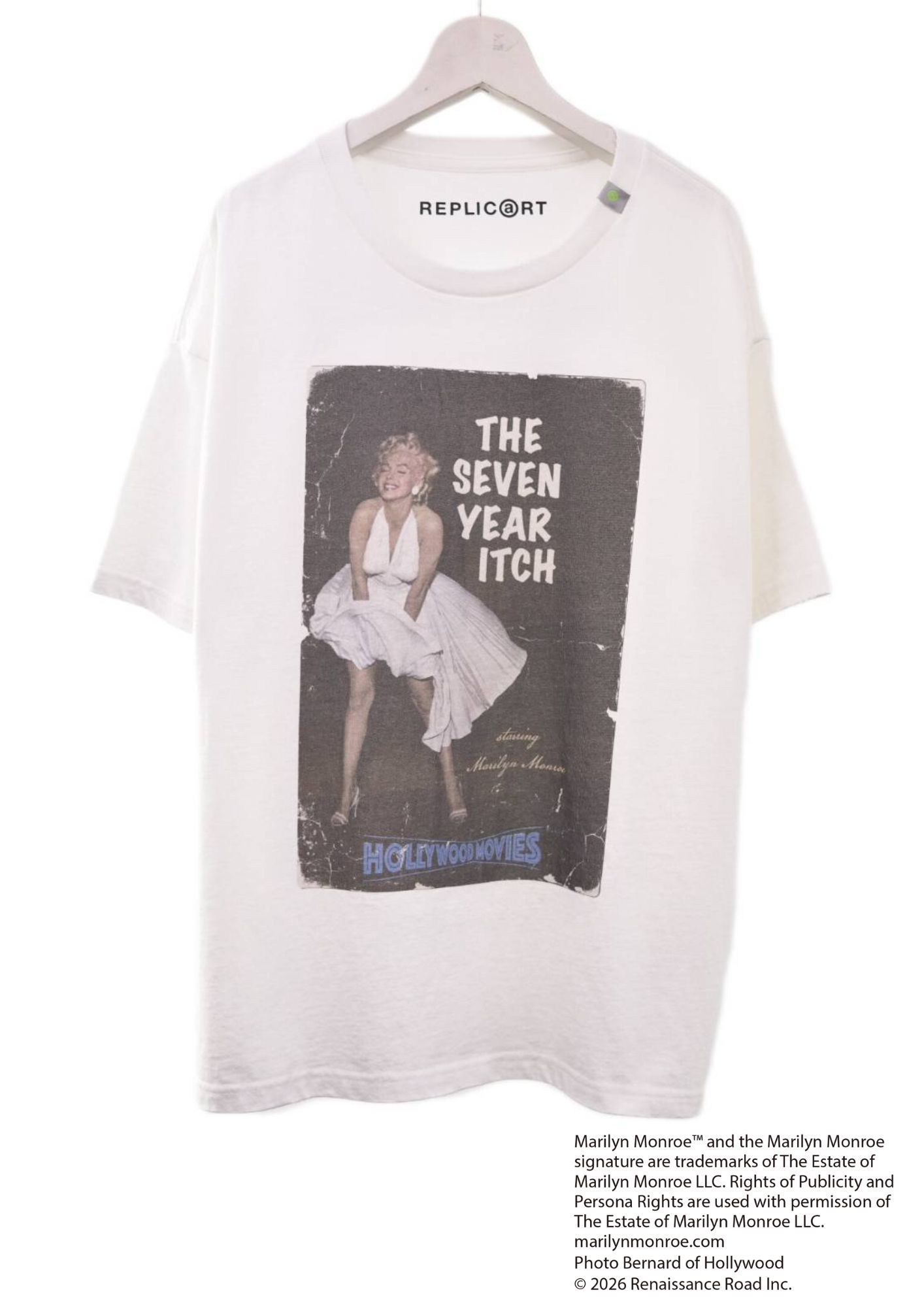 【マリリンモンロー】 RP-MM-001 / Marilyn Monroe Tシャツ / WHITE / ユニセックス