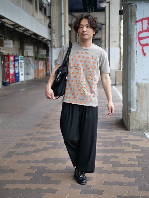 Aラインを強調した大人のコーディネート