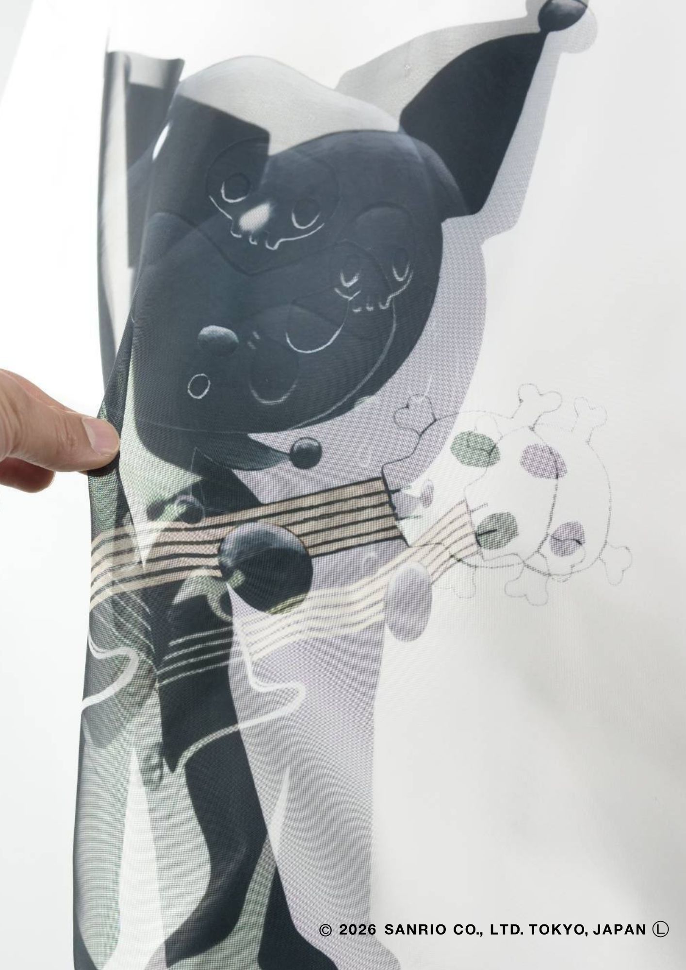 【KUROMIデザイン】TR-097 / 3DアートTシャツ / サンリオキャラクターコラボ / /WHITE/ ユニセックス