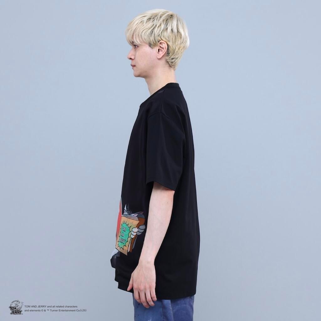 【トム&ジェリー】コラボレーション /TR-151 T&J  3DTシャツ / BLACK/ ユニセックス
