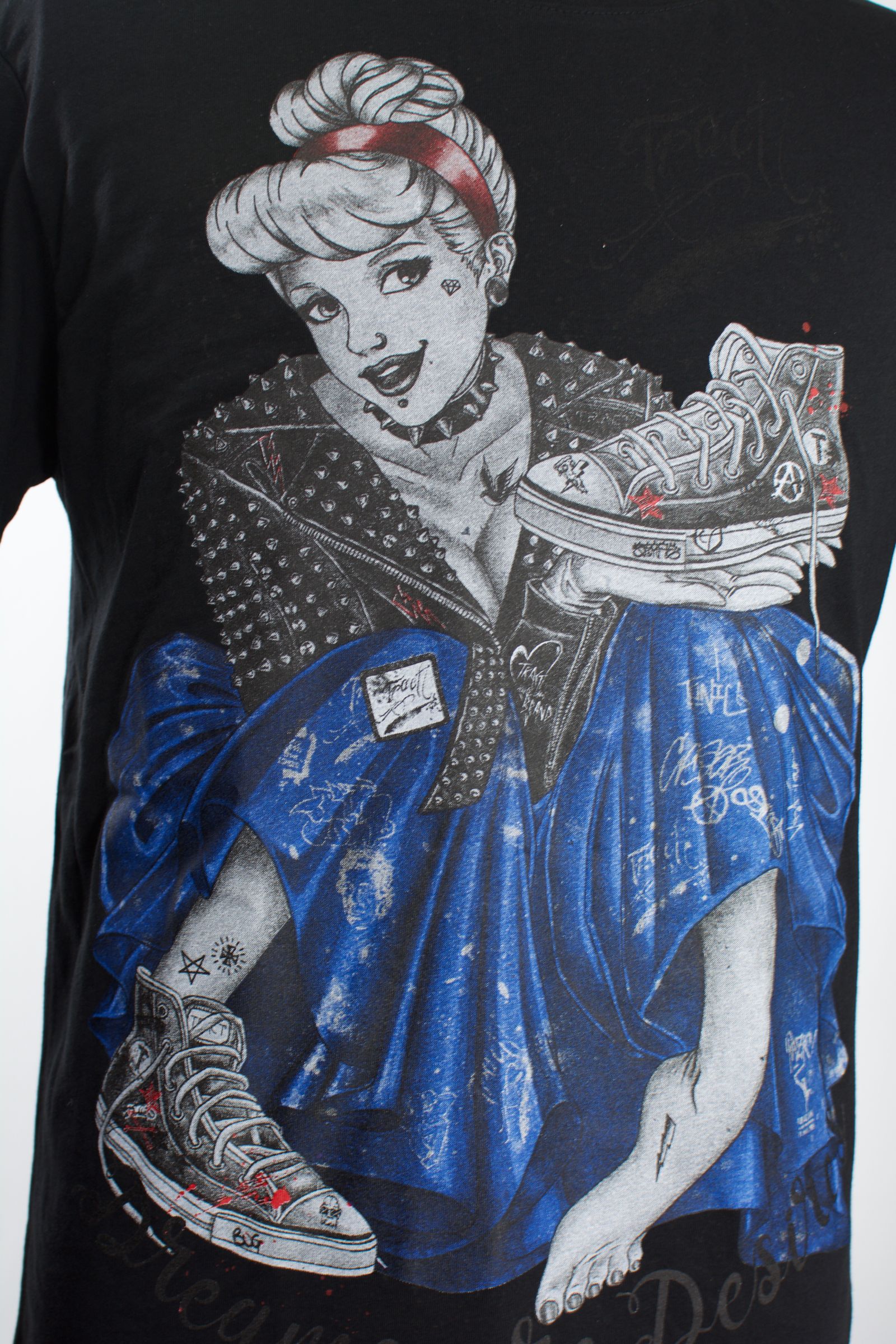 TR200BAMLS  / STREET ROMANCE  / BLACK / グラフィティーTシャツ / アート / MADE IN ITALY