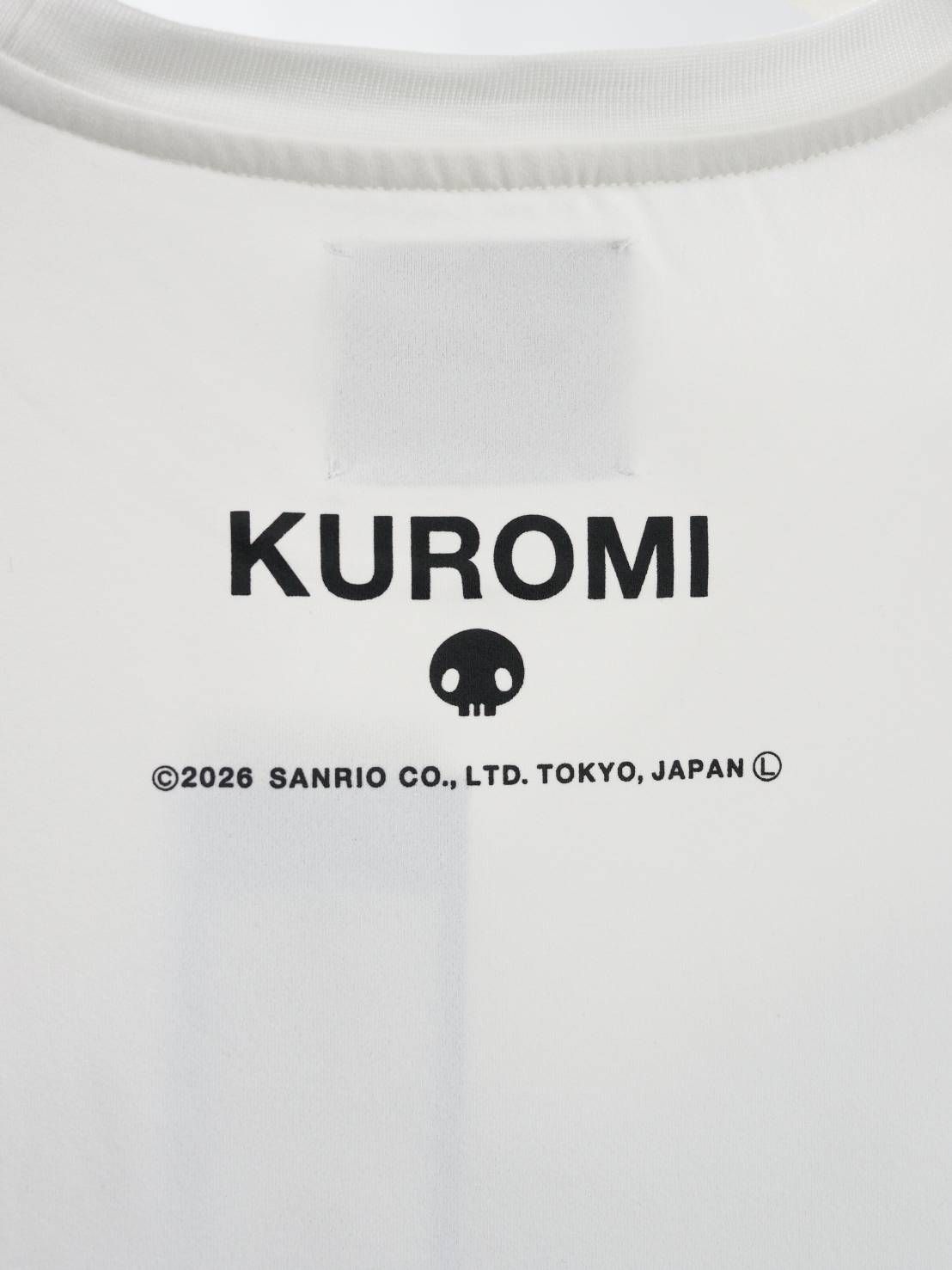 【3Dクロミ デザイン】TR-097“BLACK KUROMI“ アートTシャツ / サンリオ /  WHITE/ ユニセックス