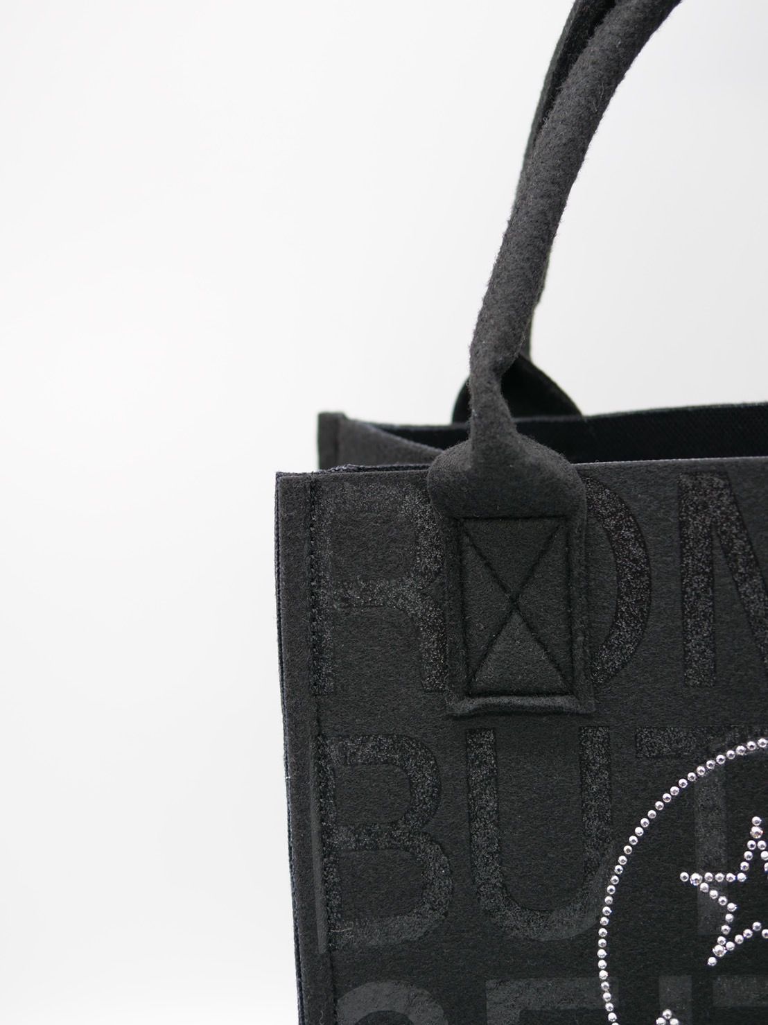 ONB-001S /  FELT MINI TOTO BAG /  SWAROVSKI / スワロフスキー / トートバッグ / ハンドメイド / MADE IN JAPAN