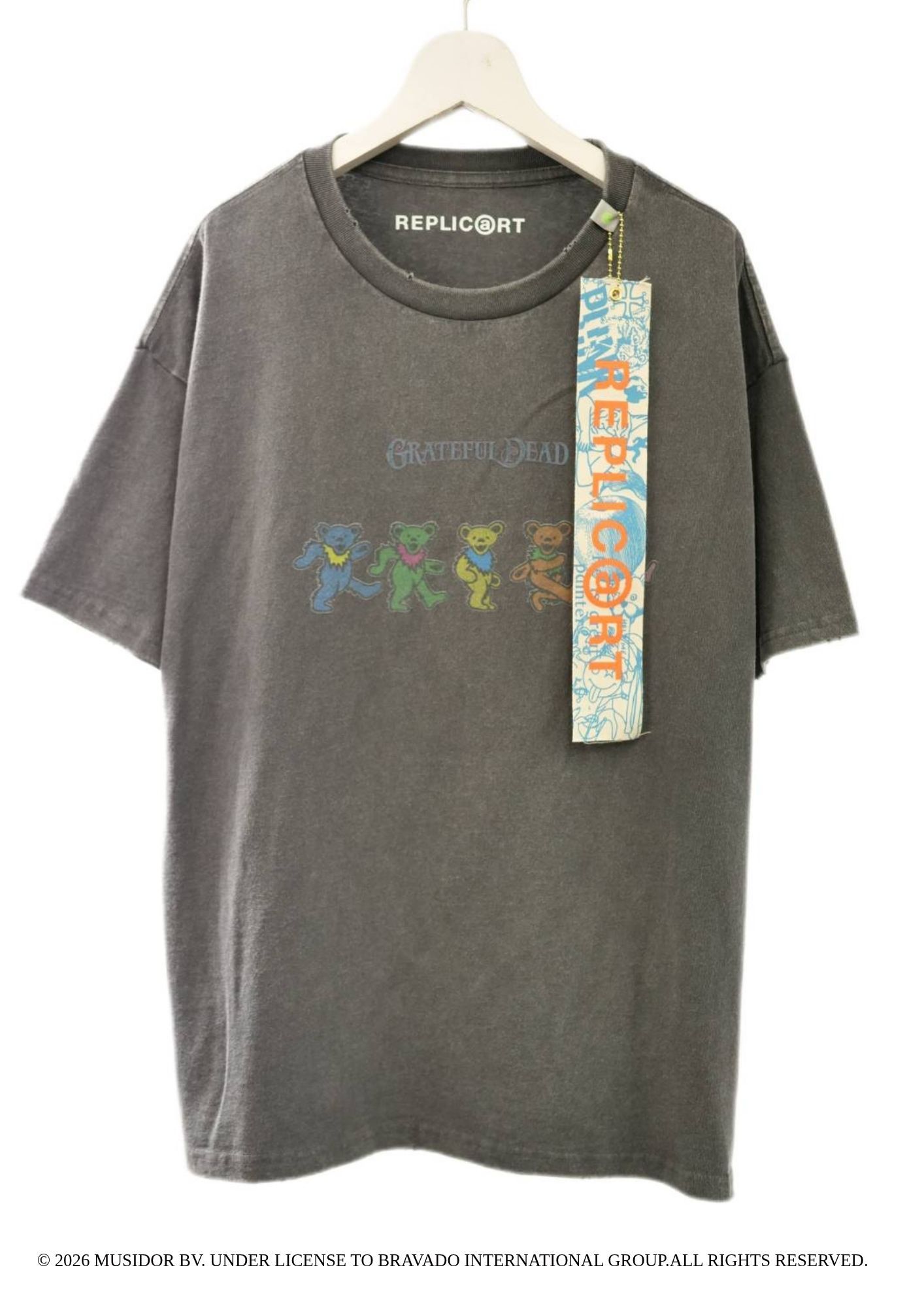 【グレイトフルデッド】 RP-GD-003 / Grateful Dead Tシャツ /  Charcoal / ユニセックス