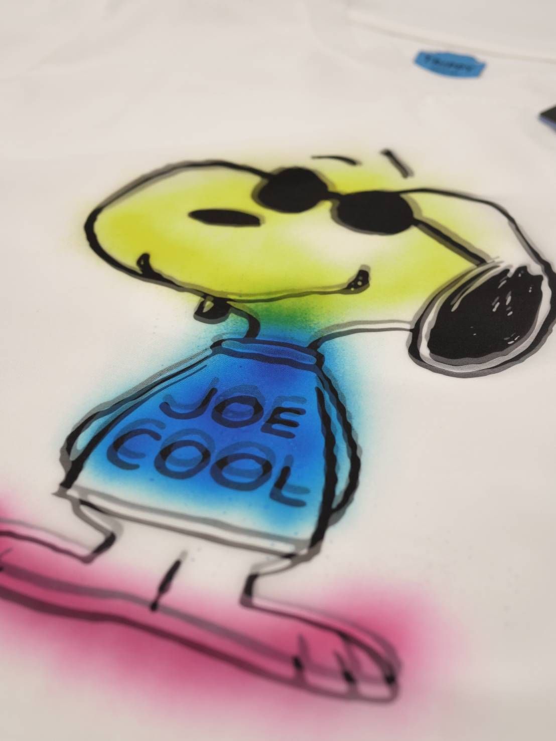 【スヌーピーシリーズ】 SNOOPY / ライセンス商品 / 3Dアート / スヌーピーTシャツ / WHITE  / UNISEX