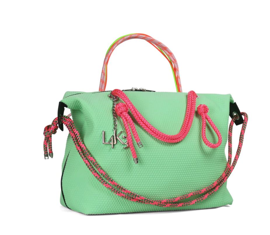 QUEEN LAKE / QL-02JP/ Mint Green 「ネオプレーン素材」「エンボス加工」雑誌連載ブランド