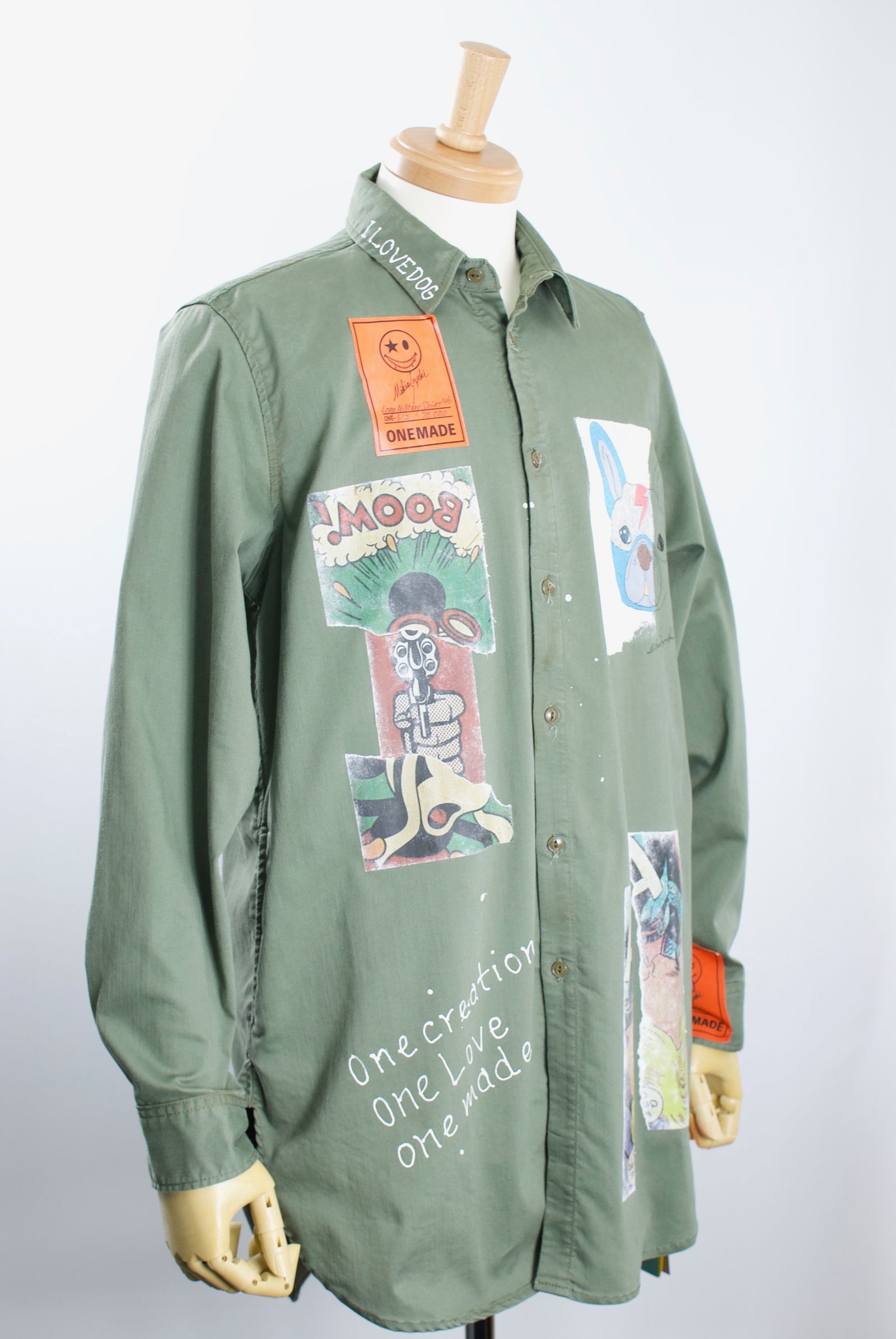 ONE MADE - ONE-512 Long Military Shirt / ミリタリーシャツ / Hand