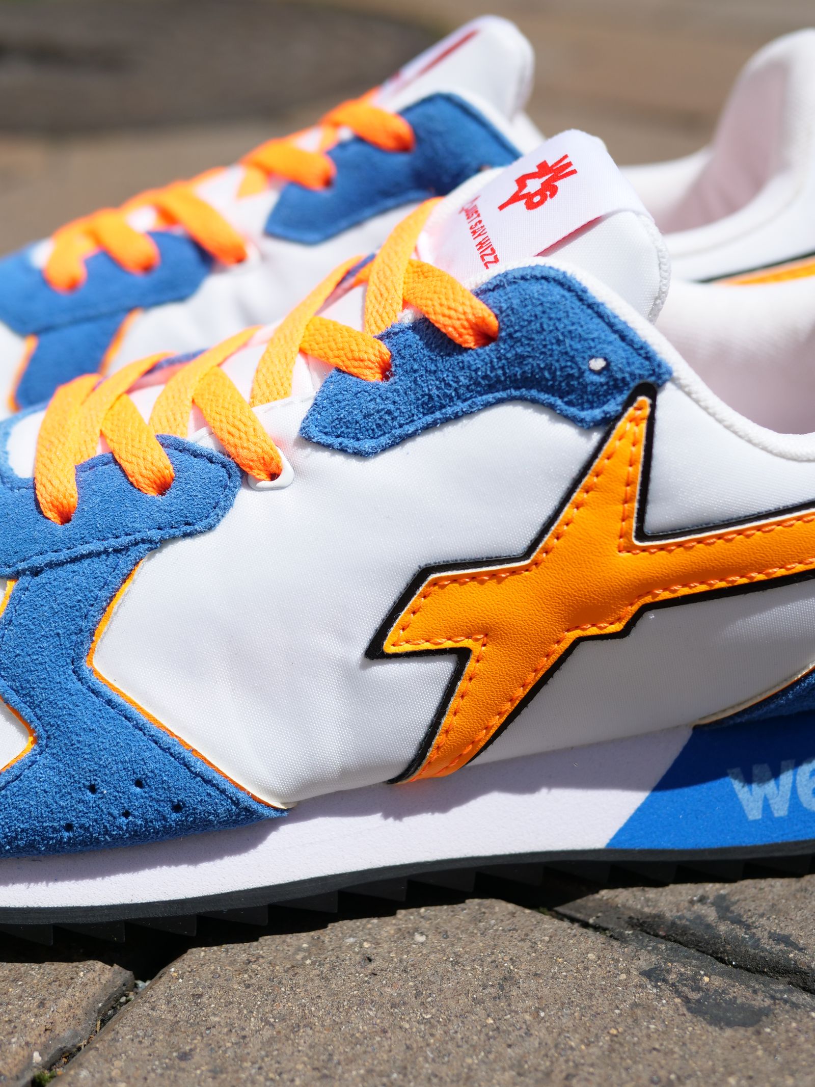 JET-M  / WHT×BLUE/ローカットスニーカー「スウェード×ナイロン×レザーの異素材コンビネーション」