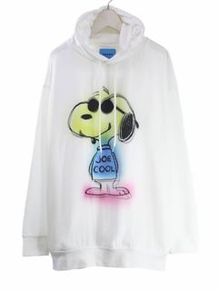 【スヌーピーシリーズ】 TR-058 / SNOOPY / ライセンス商品 / 3Dアート / スヌーピー / パーカー / WHITE / UNISEX
